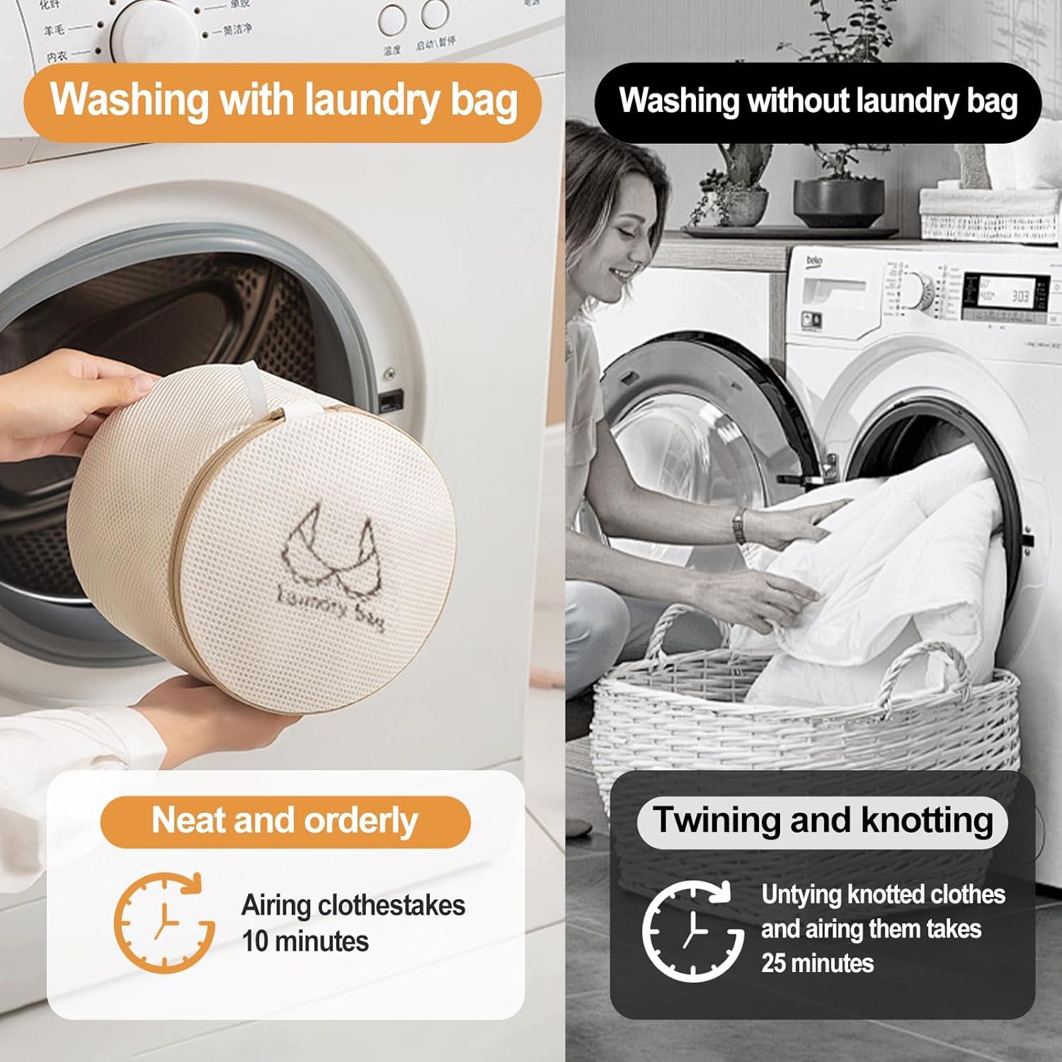 Juego de 7 Bolsas de Lavandería XHQHSZ con Cierre Automático