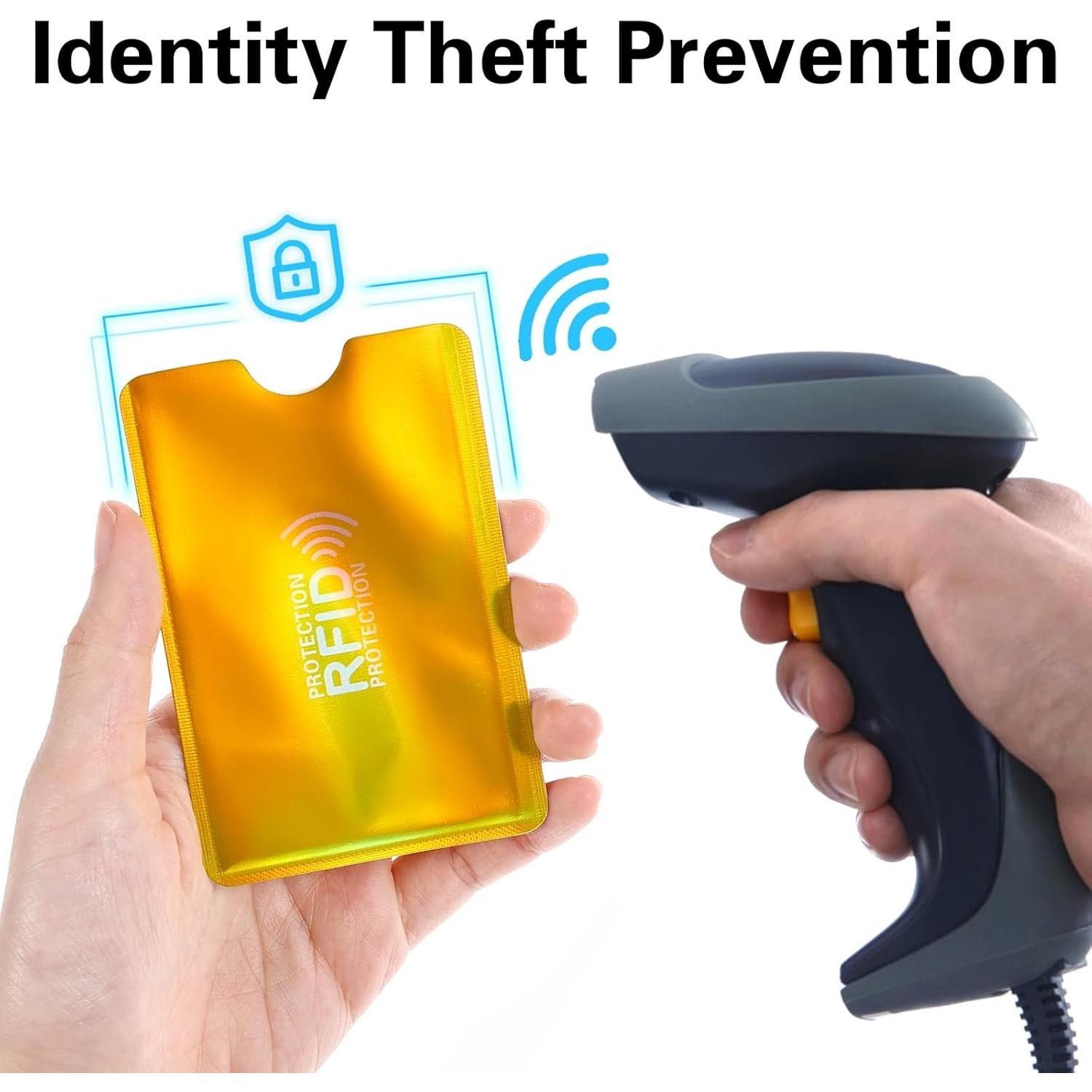 10 Fundas Bloqueadoras RFID GEEHUA para Tarjetas de Crédito