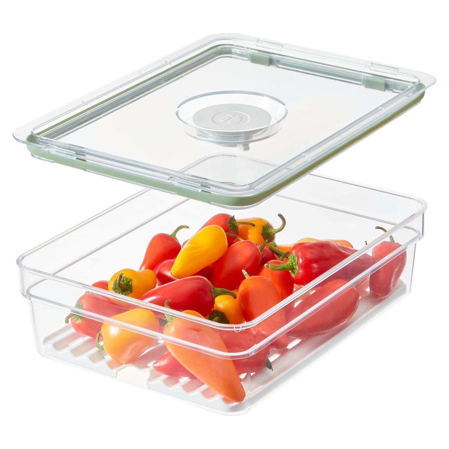 Bin de Almacenamiento iDesign Grande con Bandeja Removible 19.94x26.67x7.62 cm