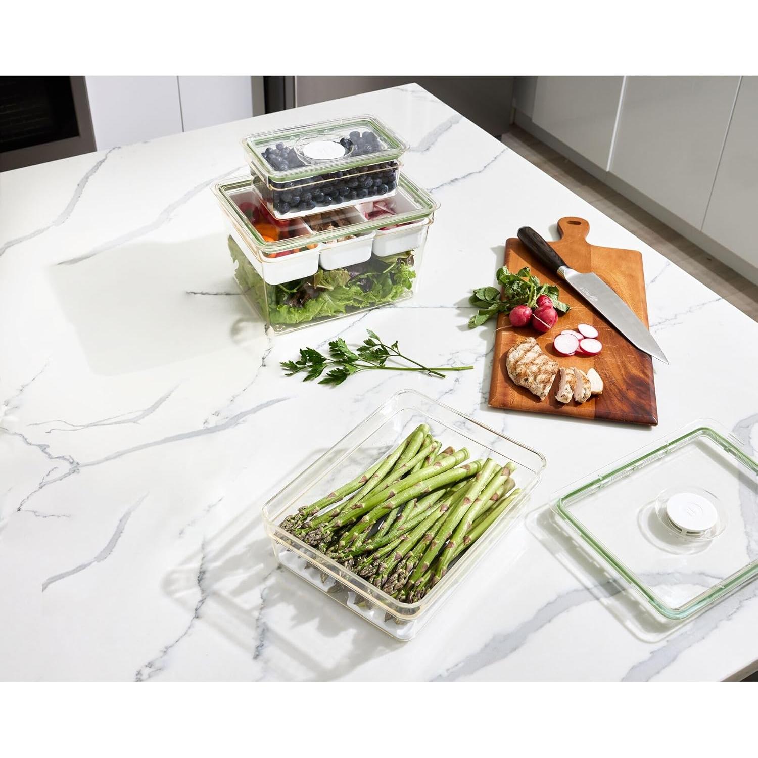 Bin de Almacenamiento iDesign Grande con Bandeja Removible 19.94x26.67x7.62 cm