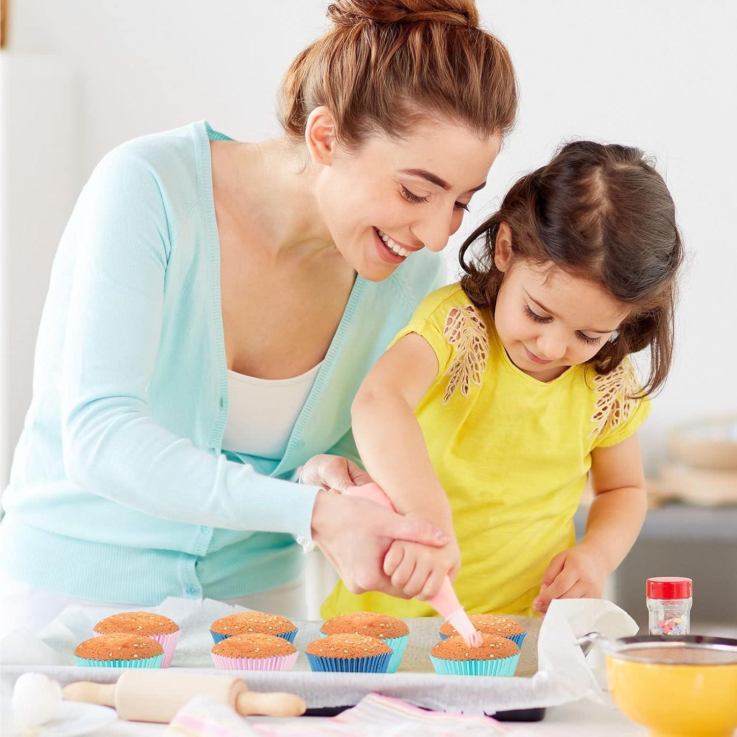 Forros de Cupcake Caperci Aqua Sky 150 Piezas Estándar