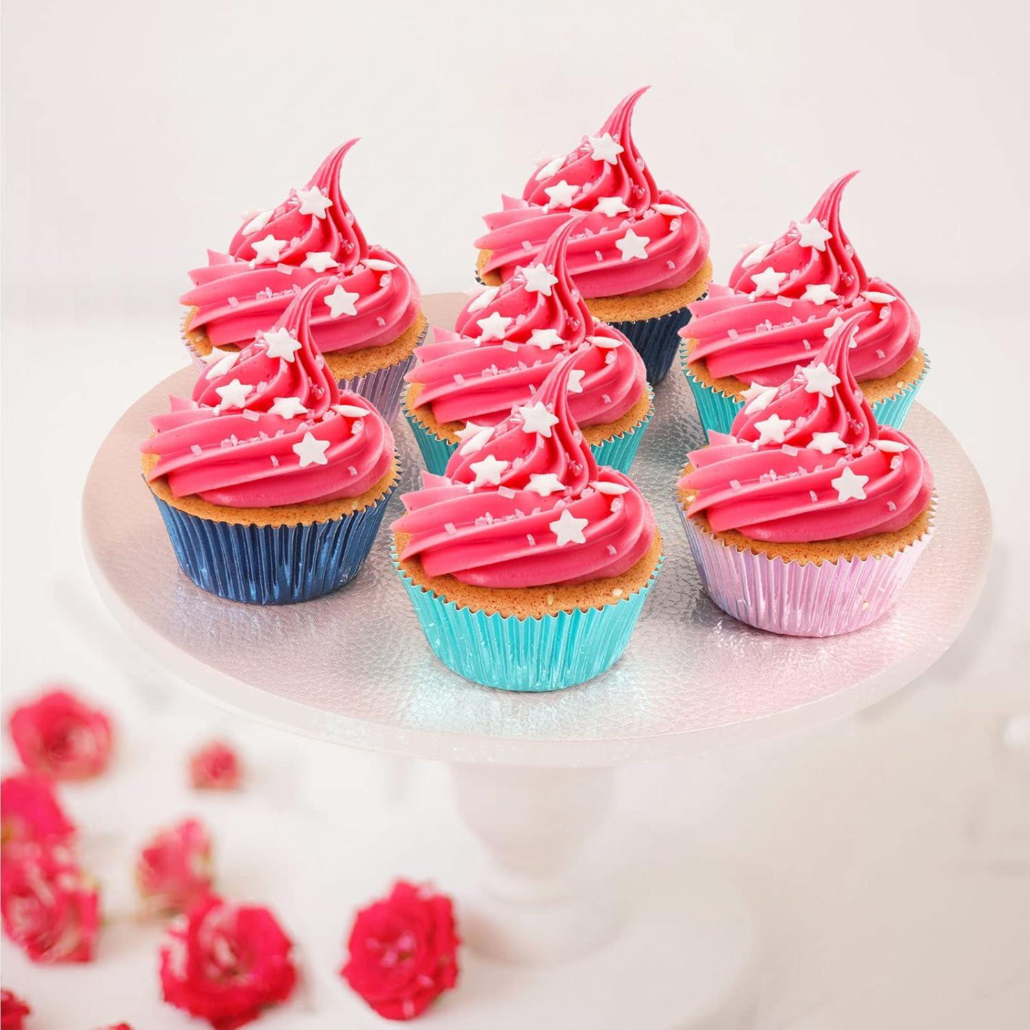 Forros de Cupcake Caperci Aqua Sky 150 Piezas Estándar
