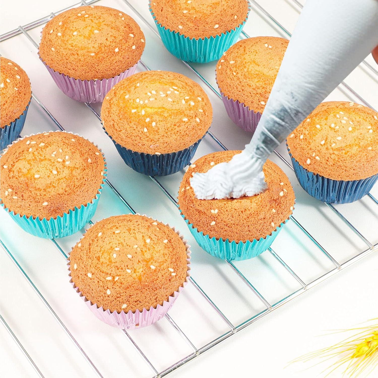 Forros de Cupcake Caperci Aqua Sky 150 Piezas Estándar
