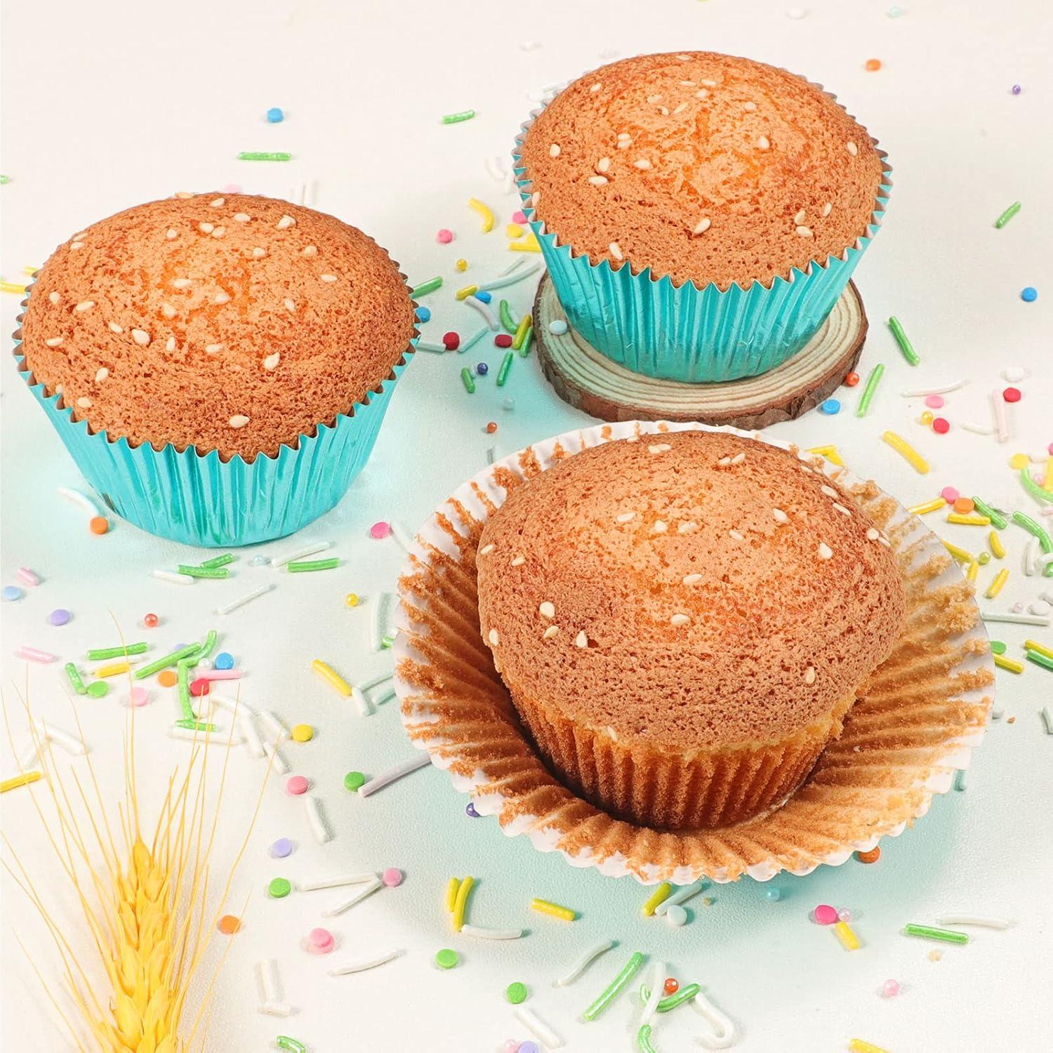 Forros de Cupcake Caperci Aqua Sky 150 Piezas Estándar