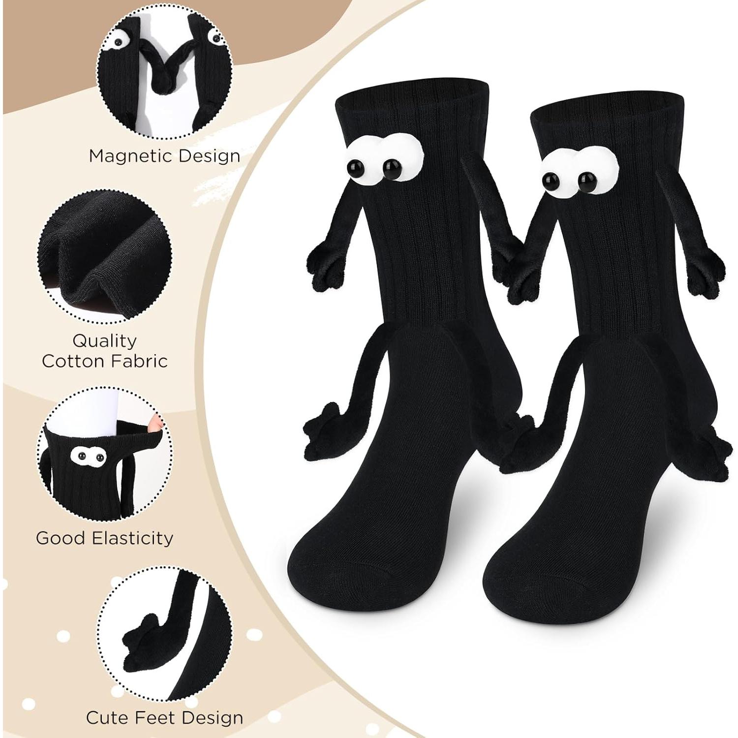 Calcetines Magnéticos de Manos Sostenidas - 2 Pares Divertidos