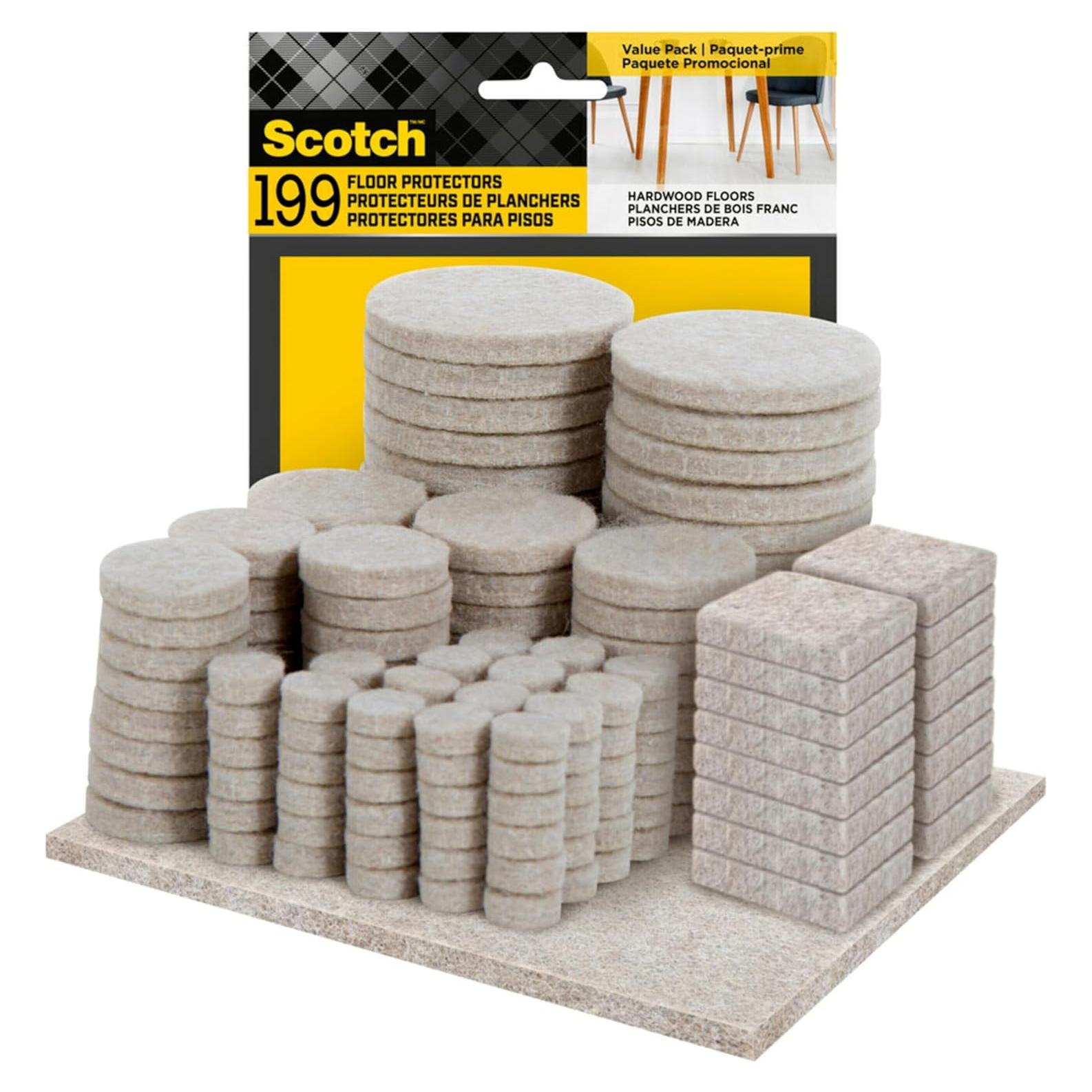Almohadillas de Fieltro Scotch 199 PCS Beige Autoadhesivas