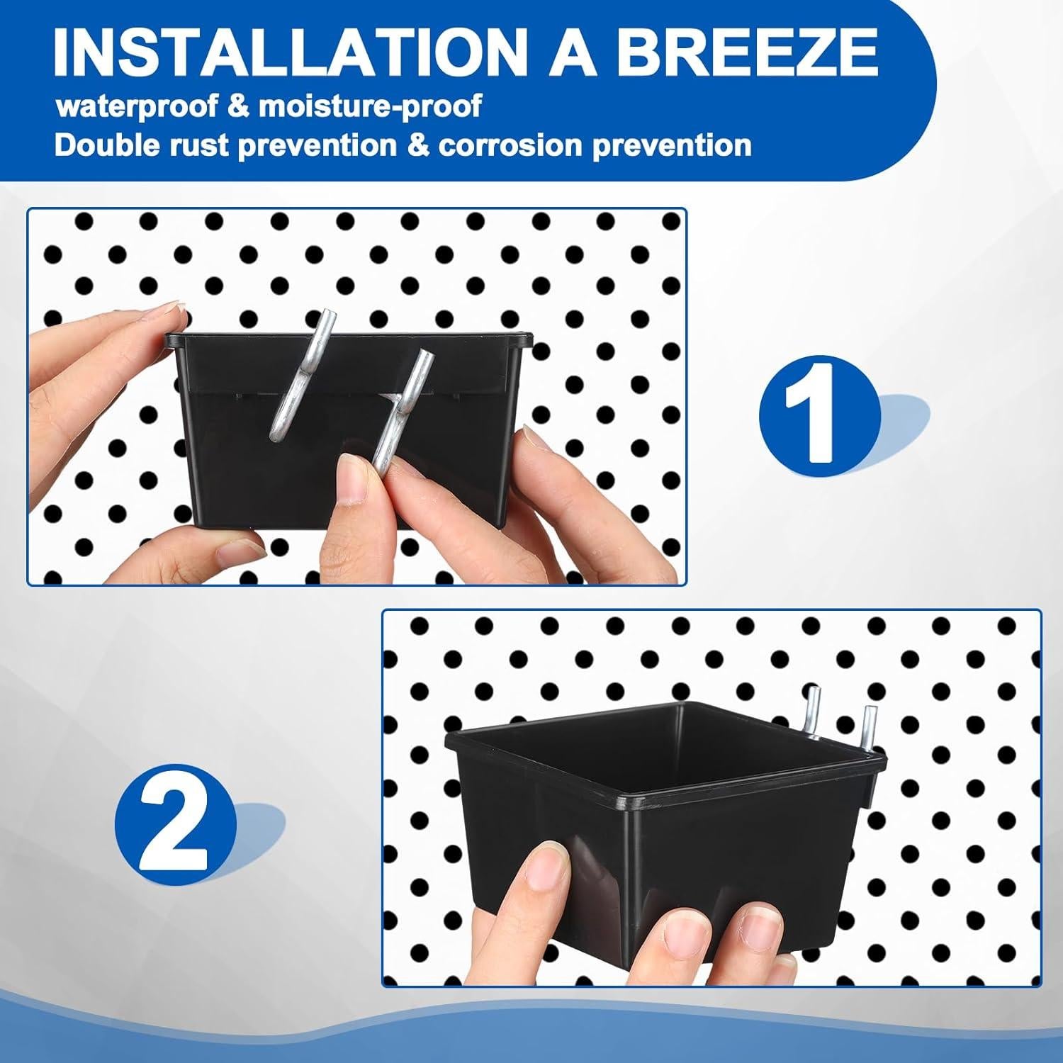 Ganchos de Metal en U Tandefio 25 Pcs para Tablero de Clavos