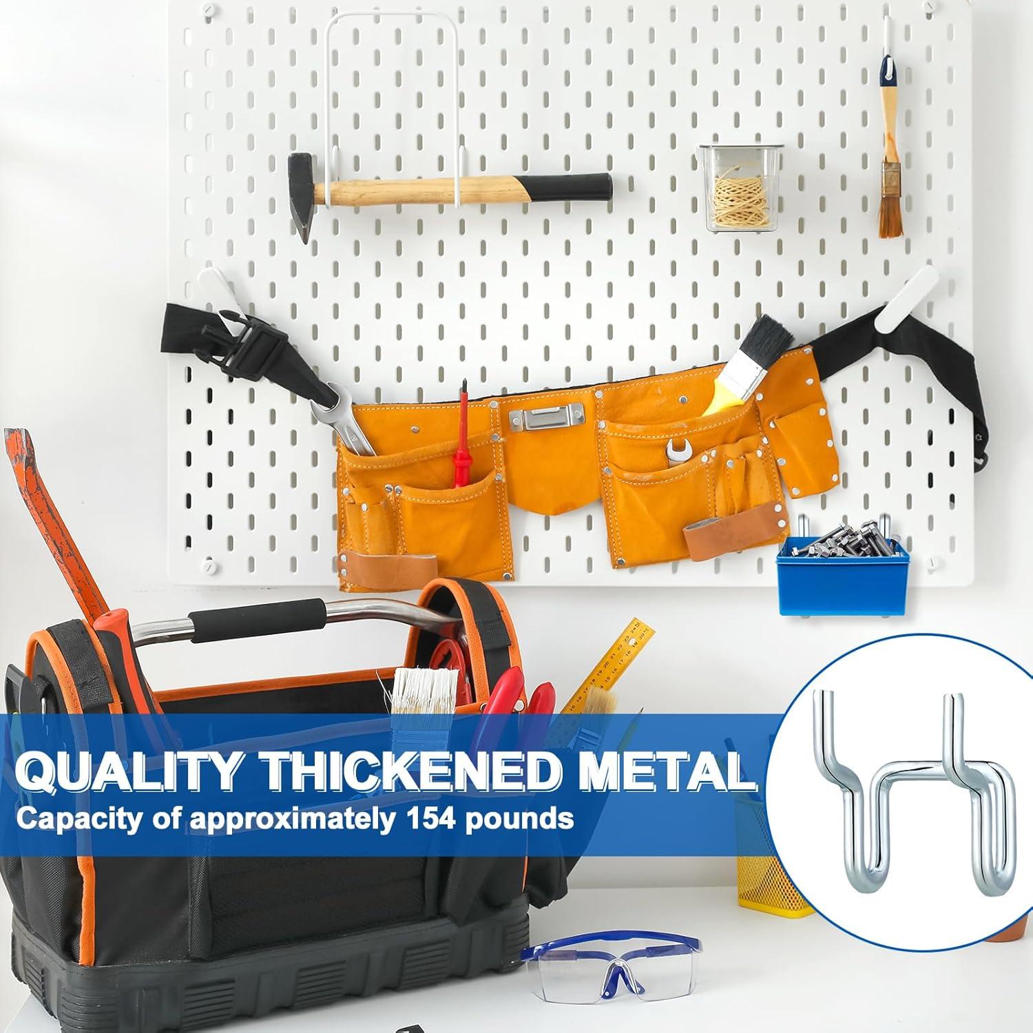 Ganchos de Metal en U Tandefio 25 Pcs para Tablero de Clavos