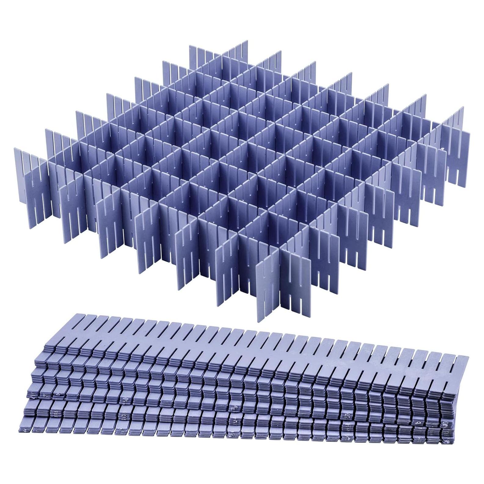 Divisores de Cajones Ajustables acDesign 40 Pcs Azul