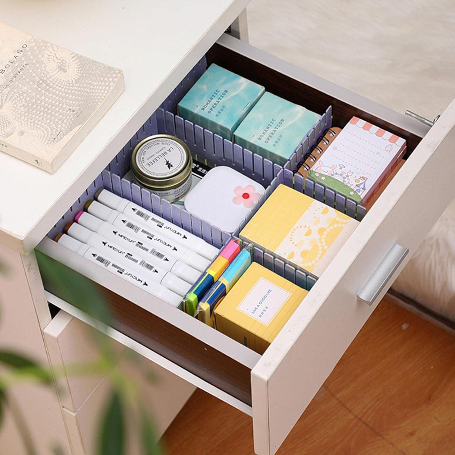 Divisores de Cajones Ajustables acDesign 40 Pcs Azul