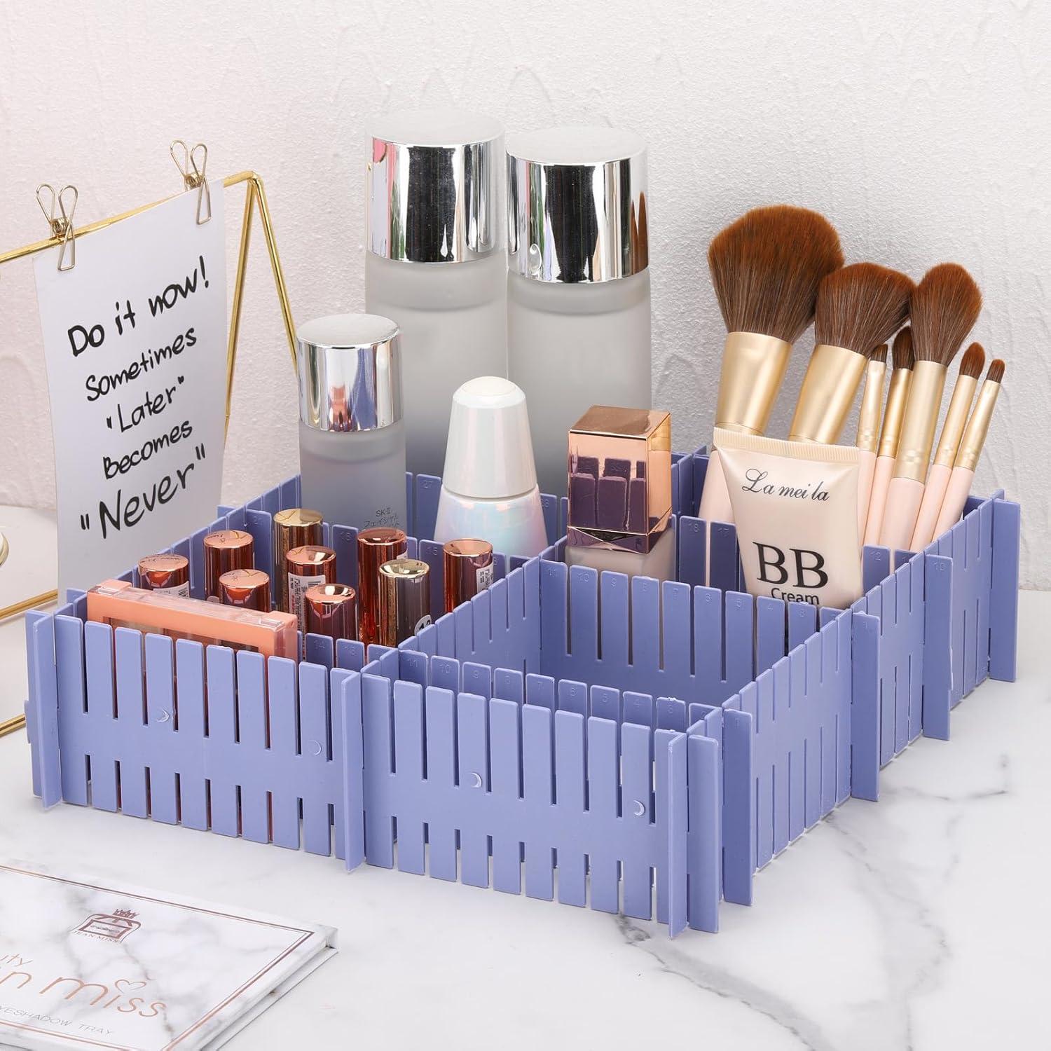 Divisores de Cajones Ajustables acDesign 40 Pcs Azul