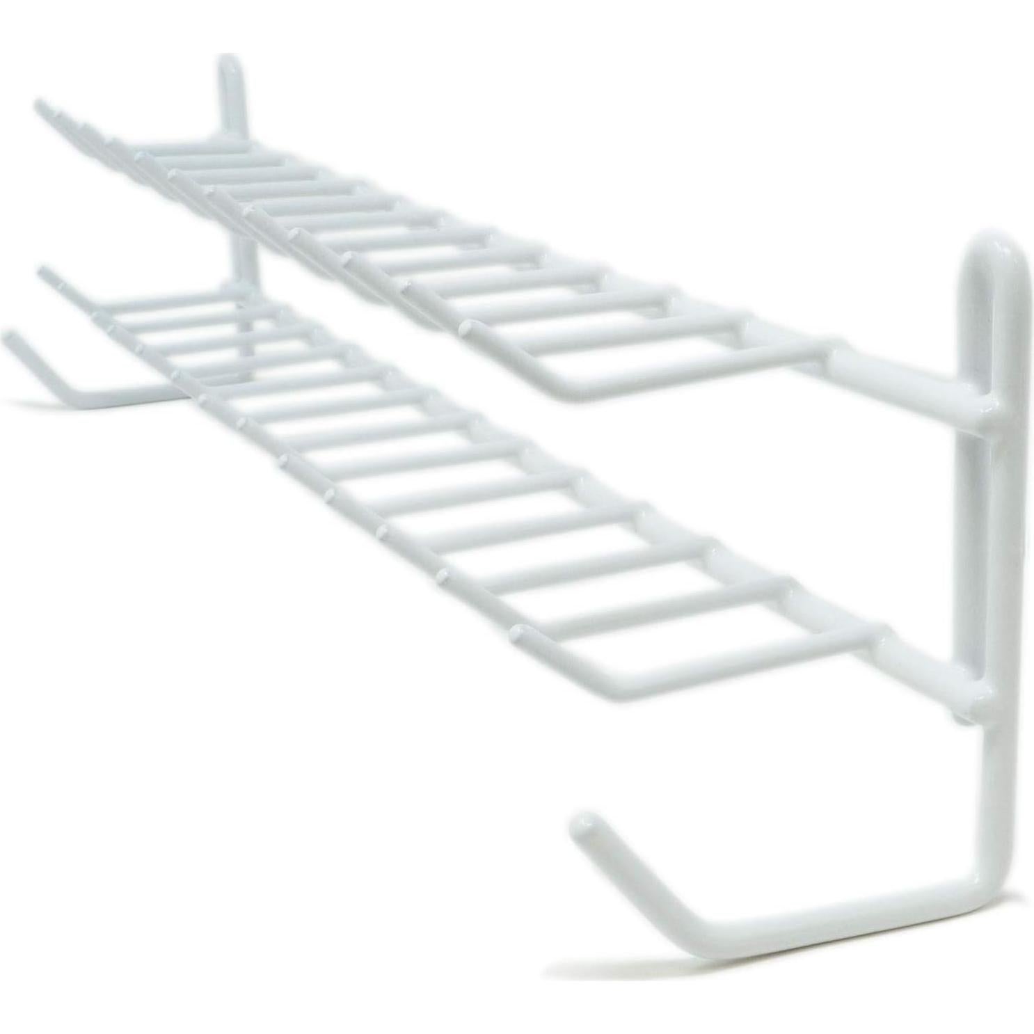 Organizador de Corbatas y Cinturones Huji Blanco 2 Piezas