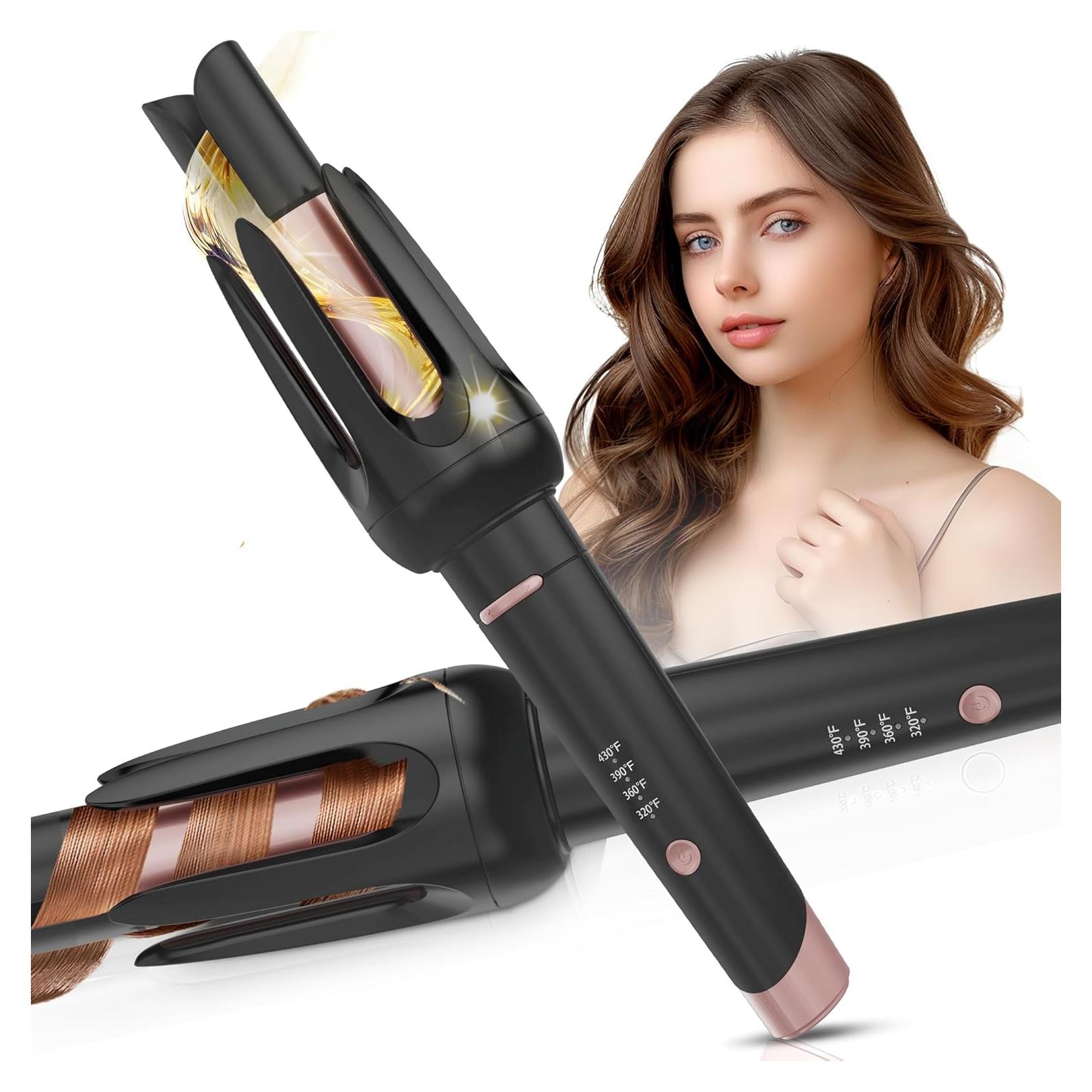 Rizador de Cabello Automático BILITOK Negro 4 Temperaturas 3 Temporizadores