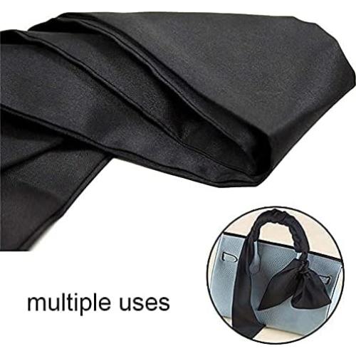 2 Piezas Máscara de Satín para Dormir Pimoys Ajustable Negro