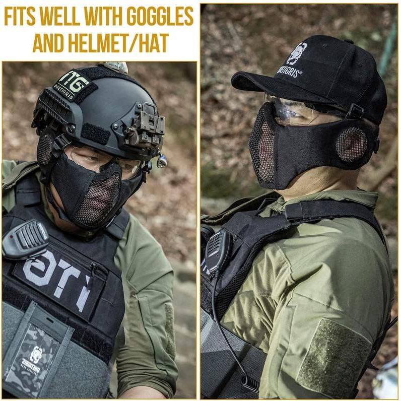 Máscara Táctica Plegable OneTigris con Protección para Oídos