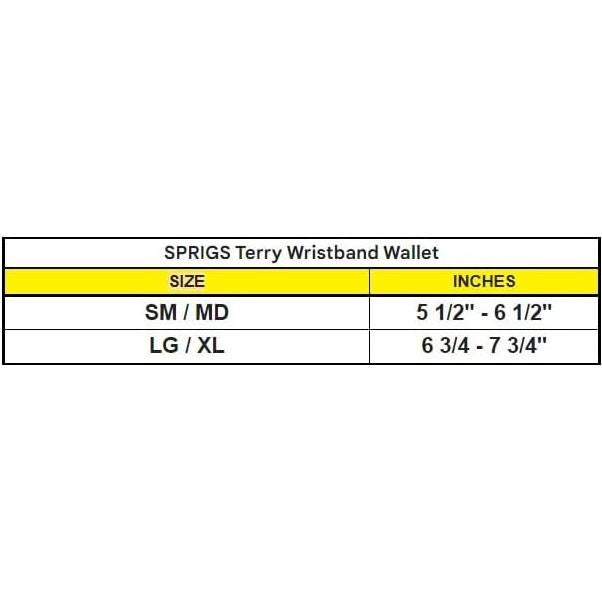 Banda de Muñeca Sprigs para Correr con Cremallera - Amarillo Cibernético - SM/MD