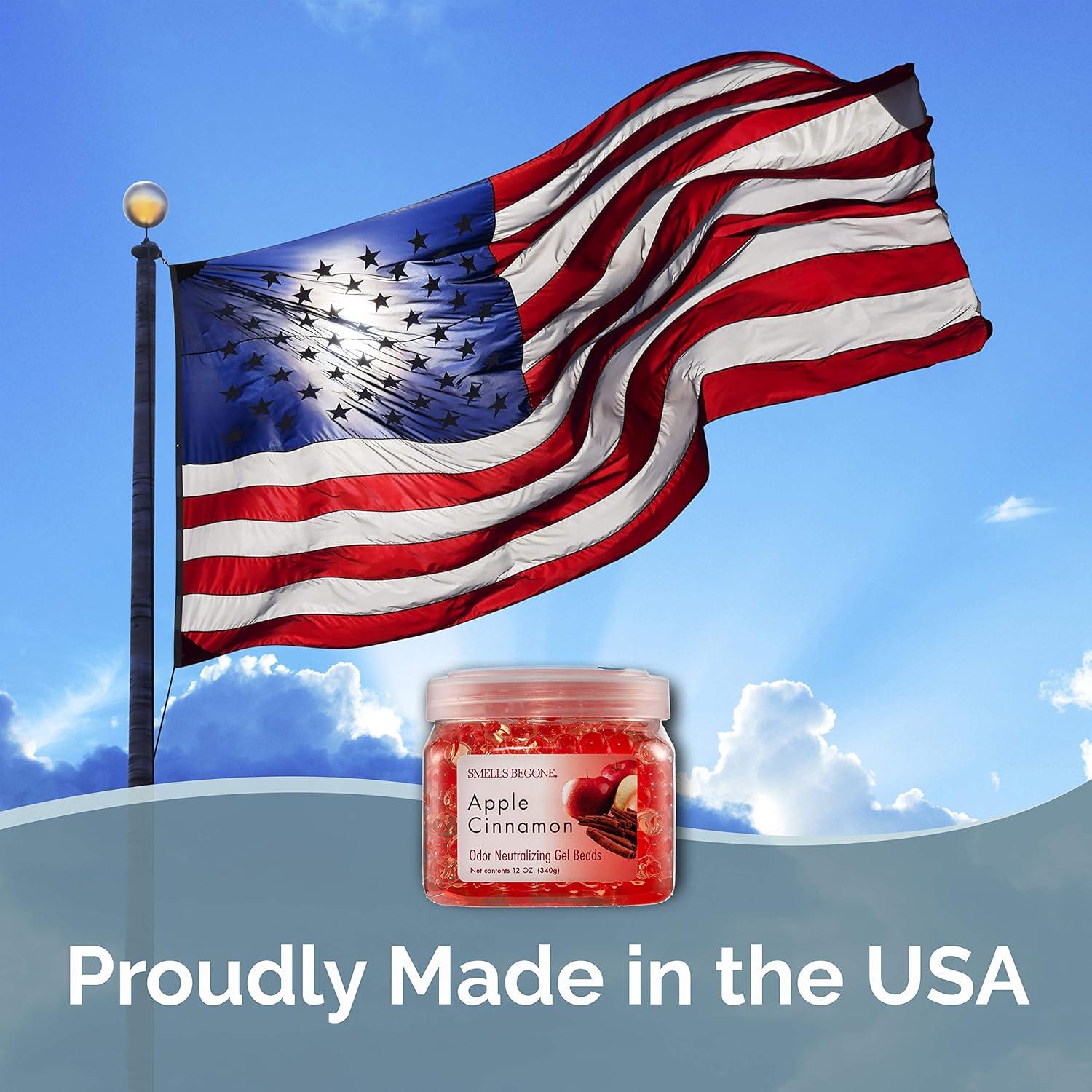 Gel Eliminador de Olores SMELLS BEGONE 340g Manzana y Canela