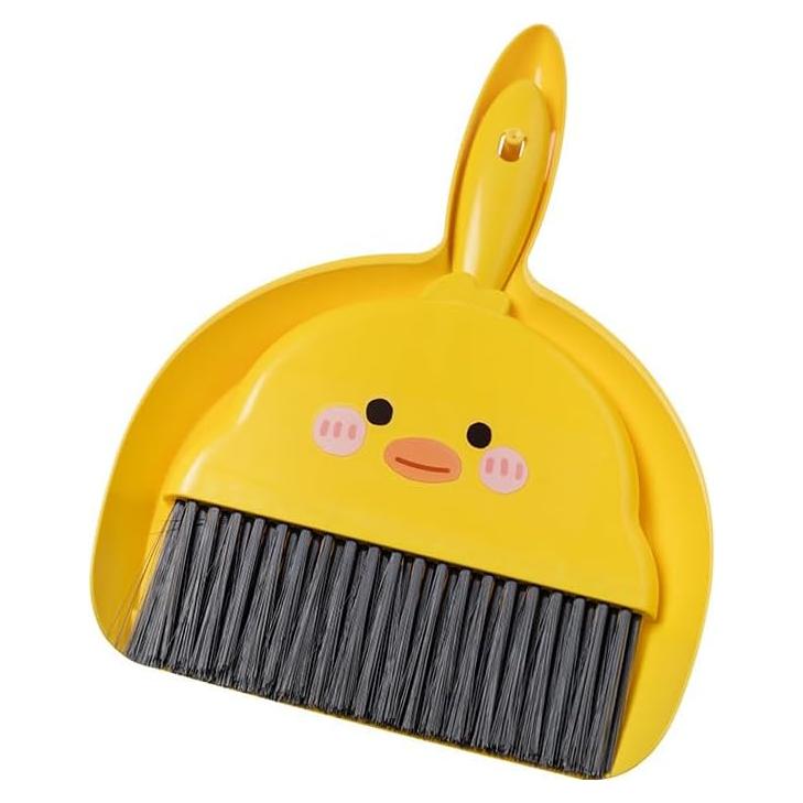 Juego de Escoba y Recogedor Mini LUOKER Pollito Amarillo