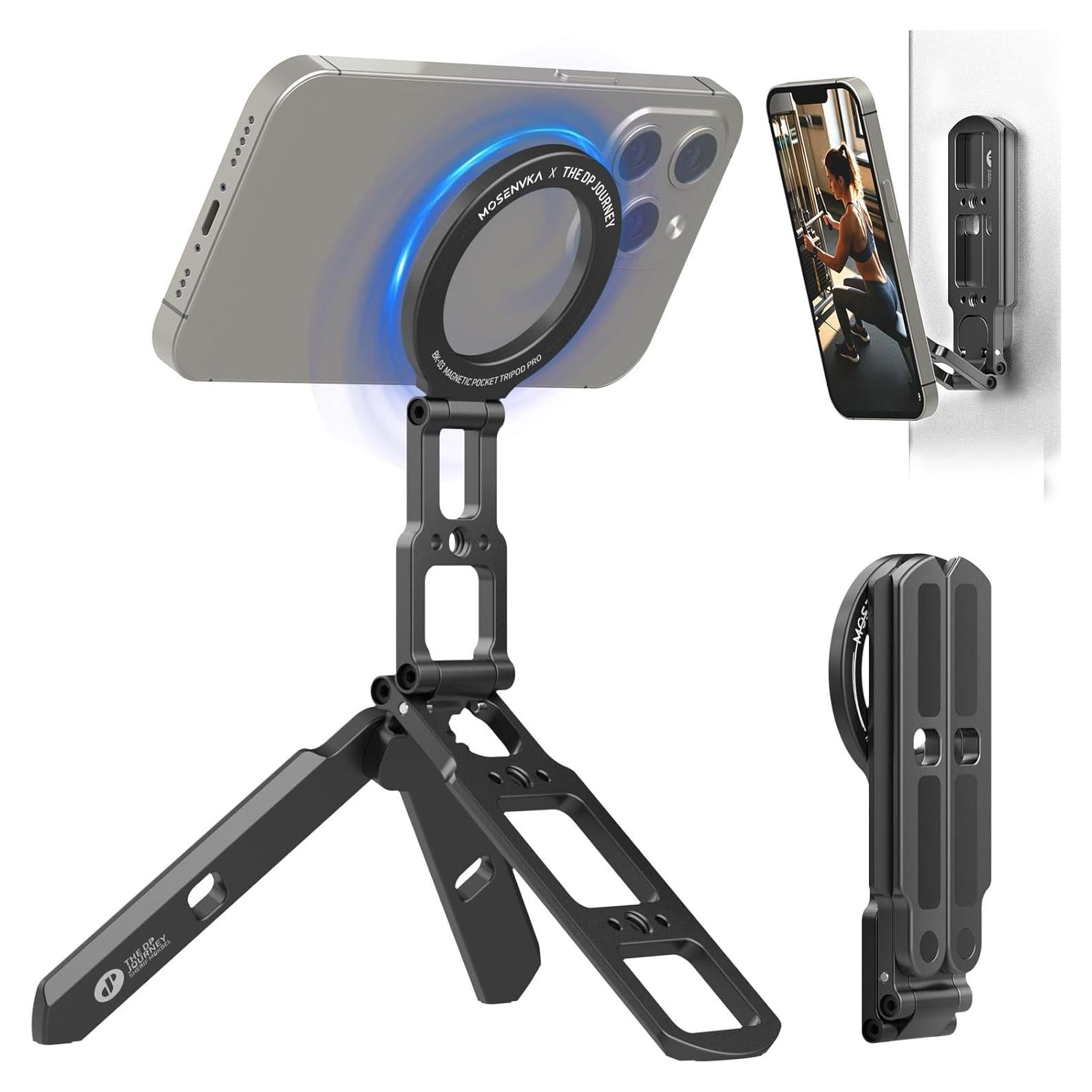 Soporte de Teléfono Magnético Plegable MOSENVKA BK03 Gris