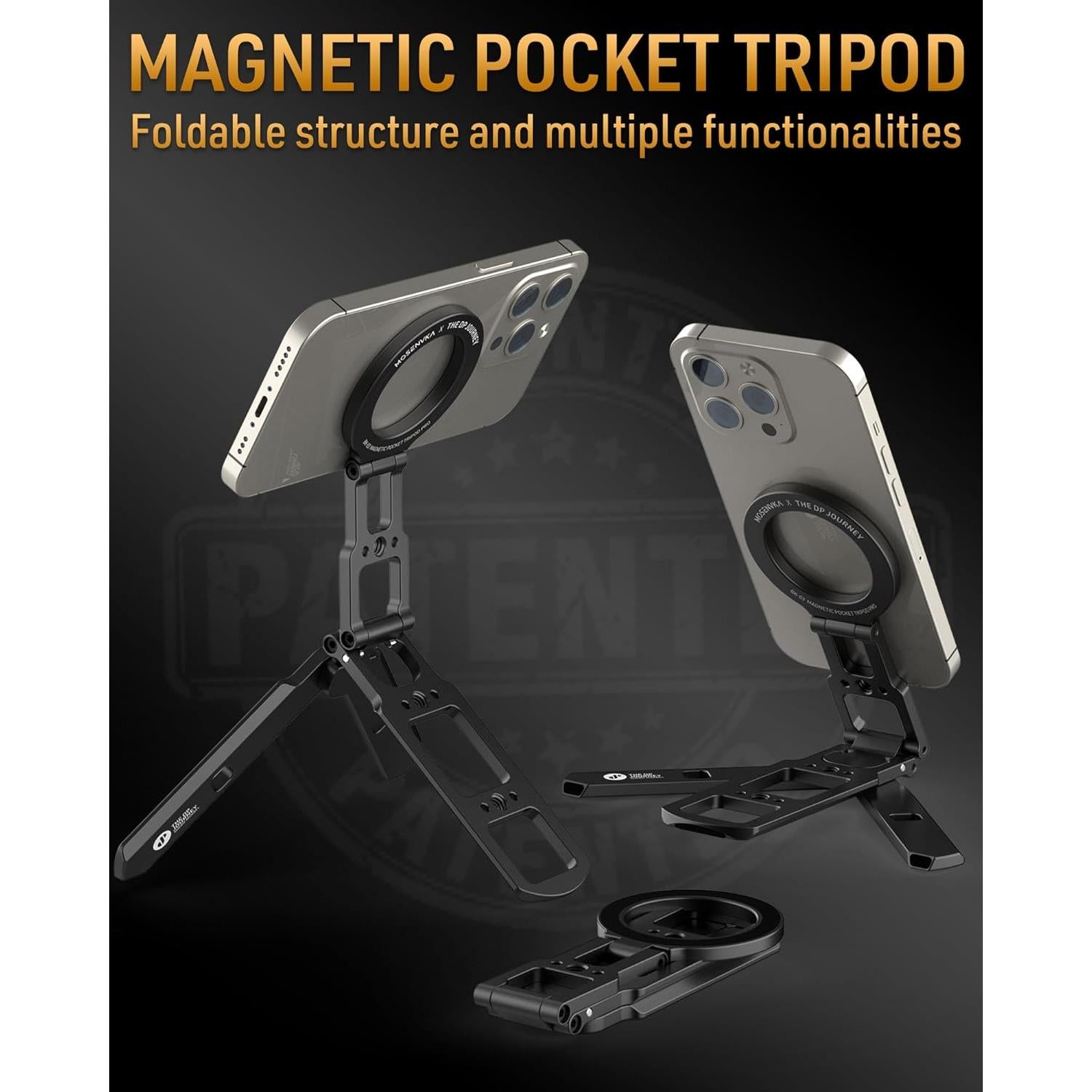 Soporte de Teléfono Magnético Plegable MOSENVKA BK03 Gris