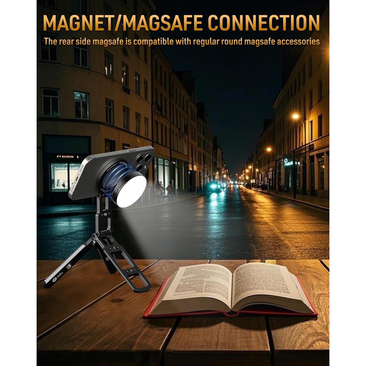 Soporte de Teléfono Magnético Plegable MOSENVKA BK03 Gris