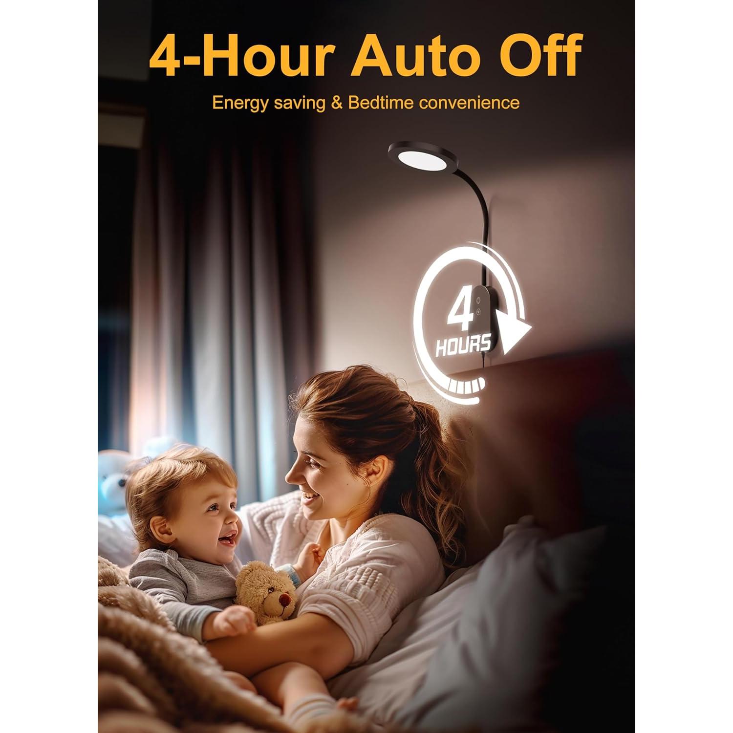 Lámpara de Lectura de Pared TOPMB con USB 10W y Brazo Flexible