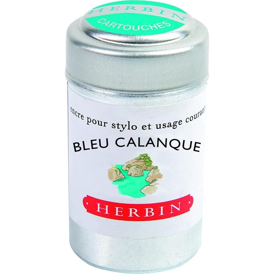 Cartuchos de Tinta Herbin Bleu Calanque - 6 Unidades