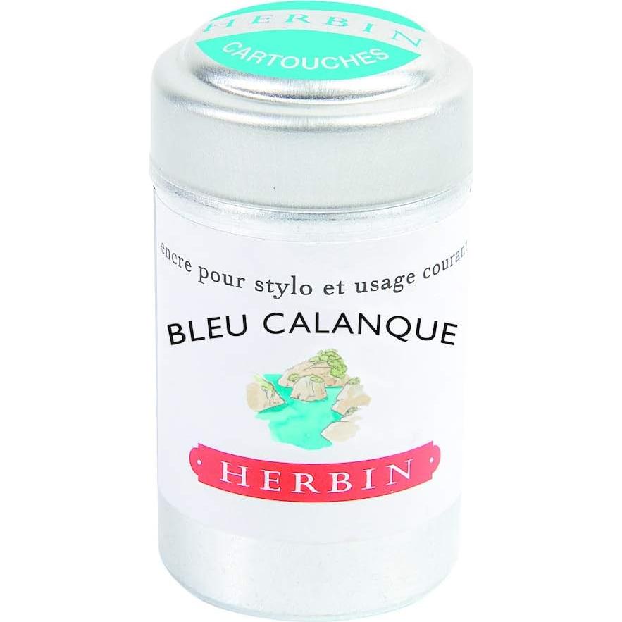 Cartuchos de Tinta Herbin Bleu Calanque - 6 Unidades