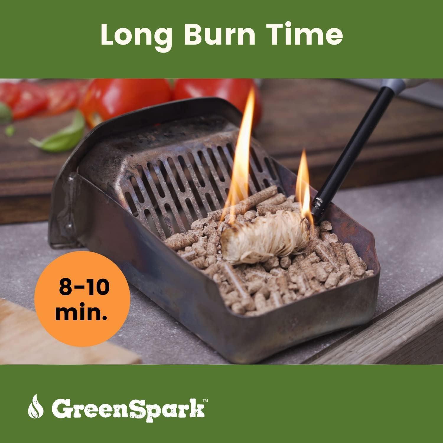 Encendedores de fuego GreenSpark 70 piezas naturales para BBQ