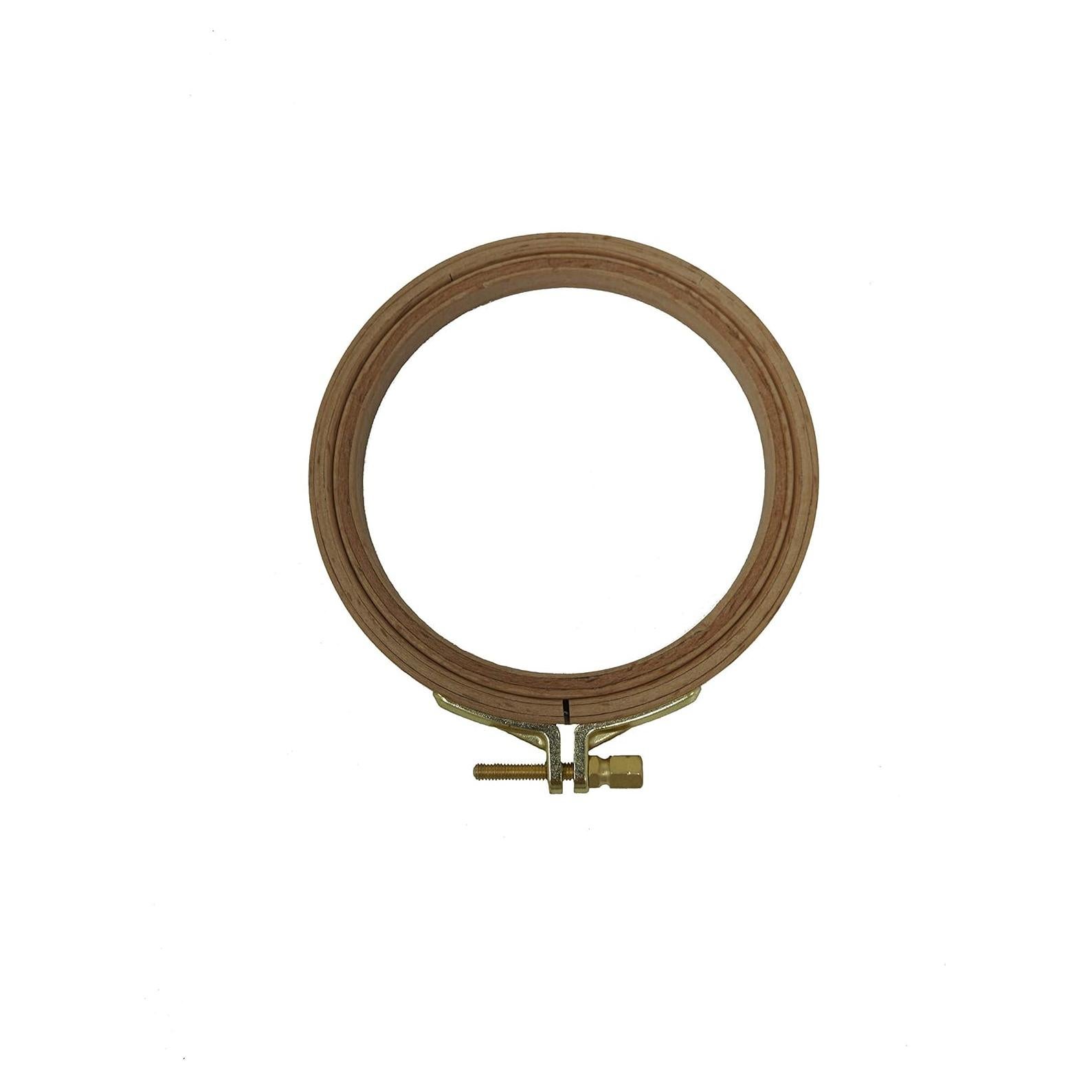Aro de Bordado de Madera Nurge 100mm con Tornillo Ajustable