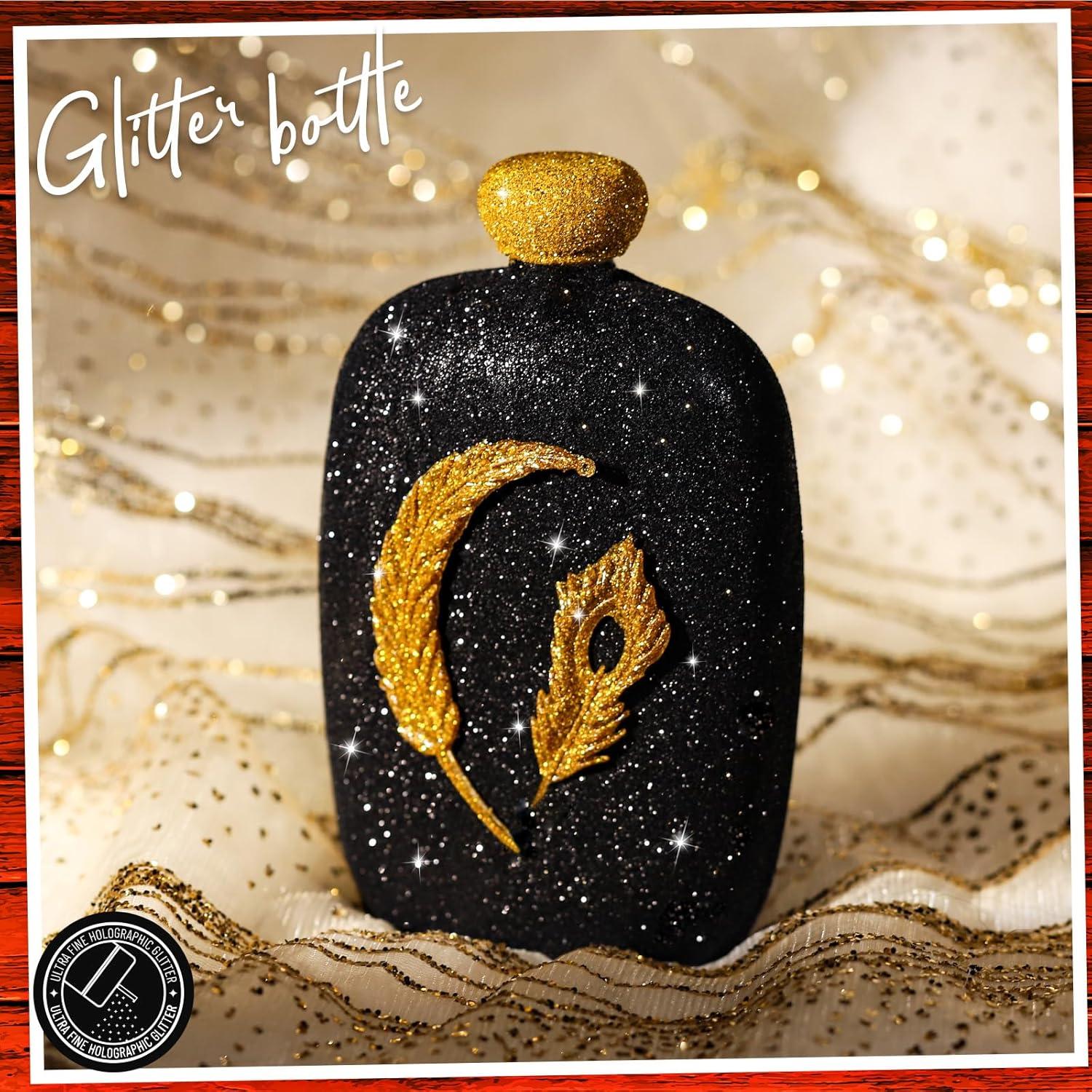 Purpurina Negra Brillante LEOBRO 150g para Manualidades DIY