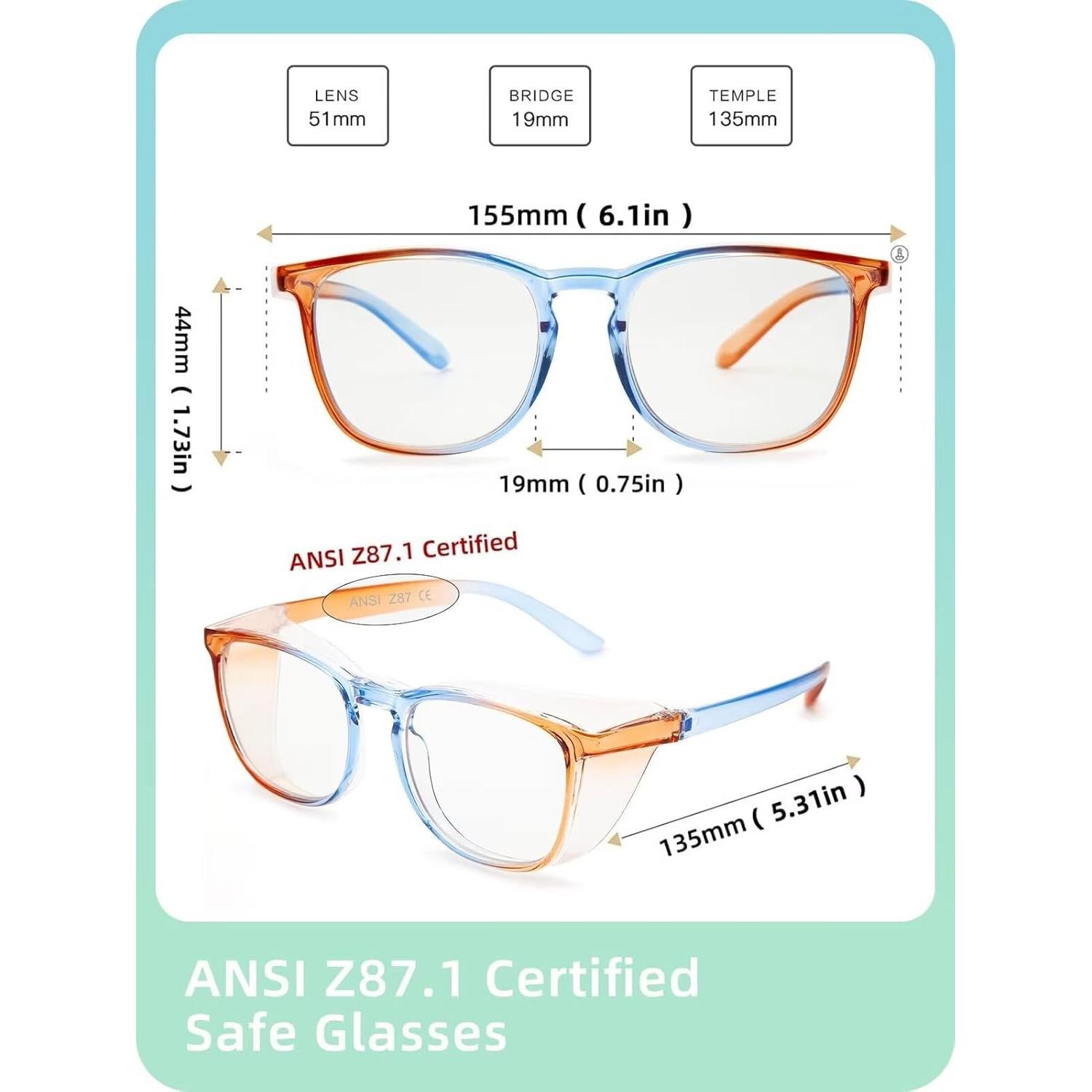 Gafas de Seguridad LianSan Fangkuanghf-jbc Anti-Niebla UV