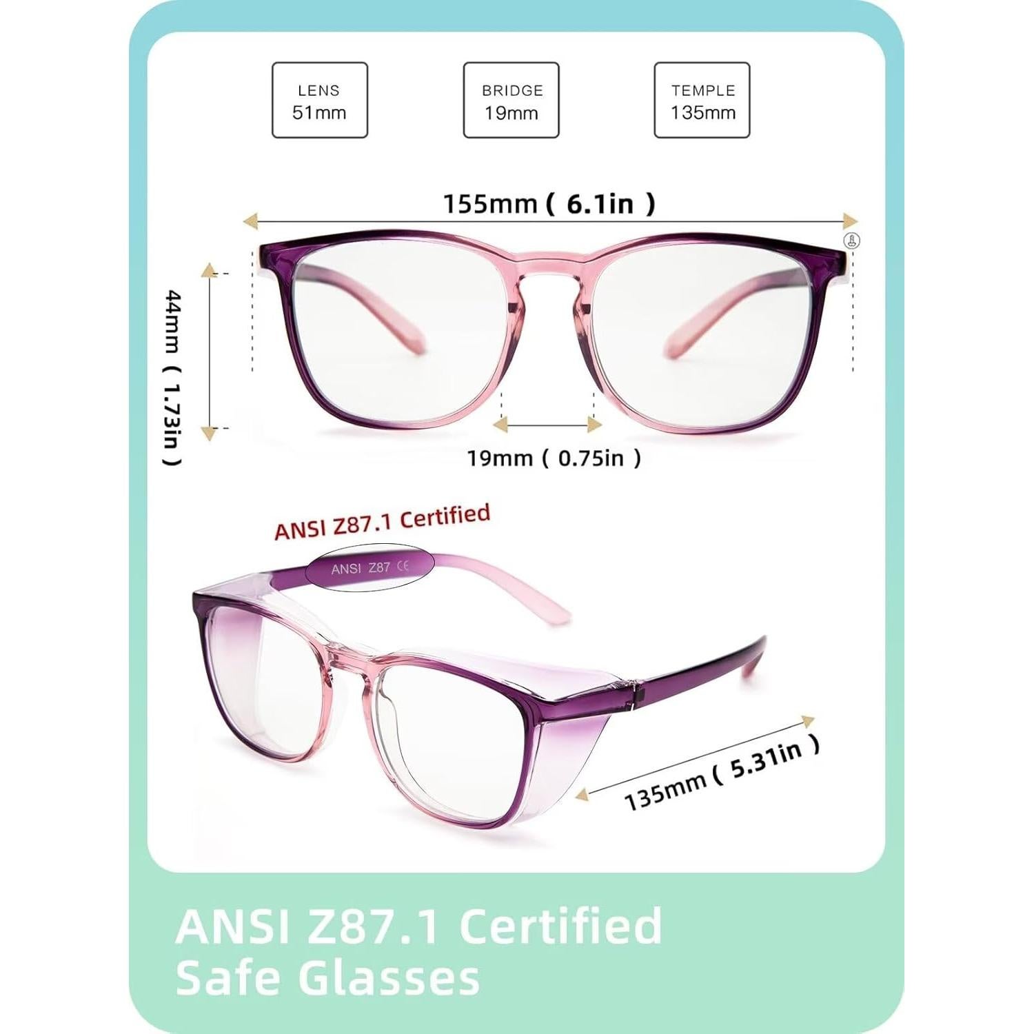 Gafas de Seguridad LianSan Fangkuanghf-jbz Anti-Niebla UV