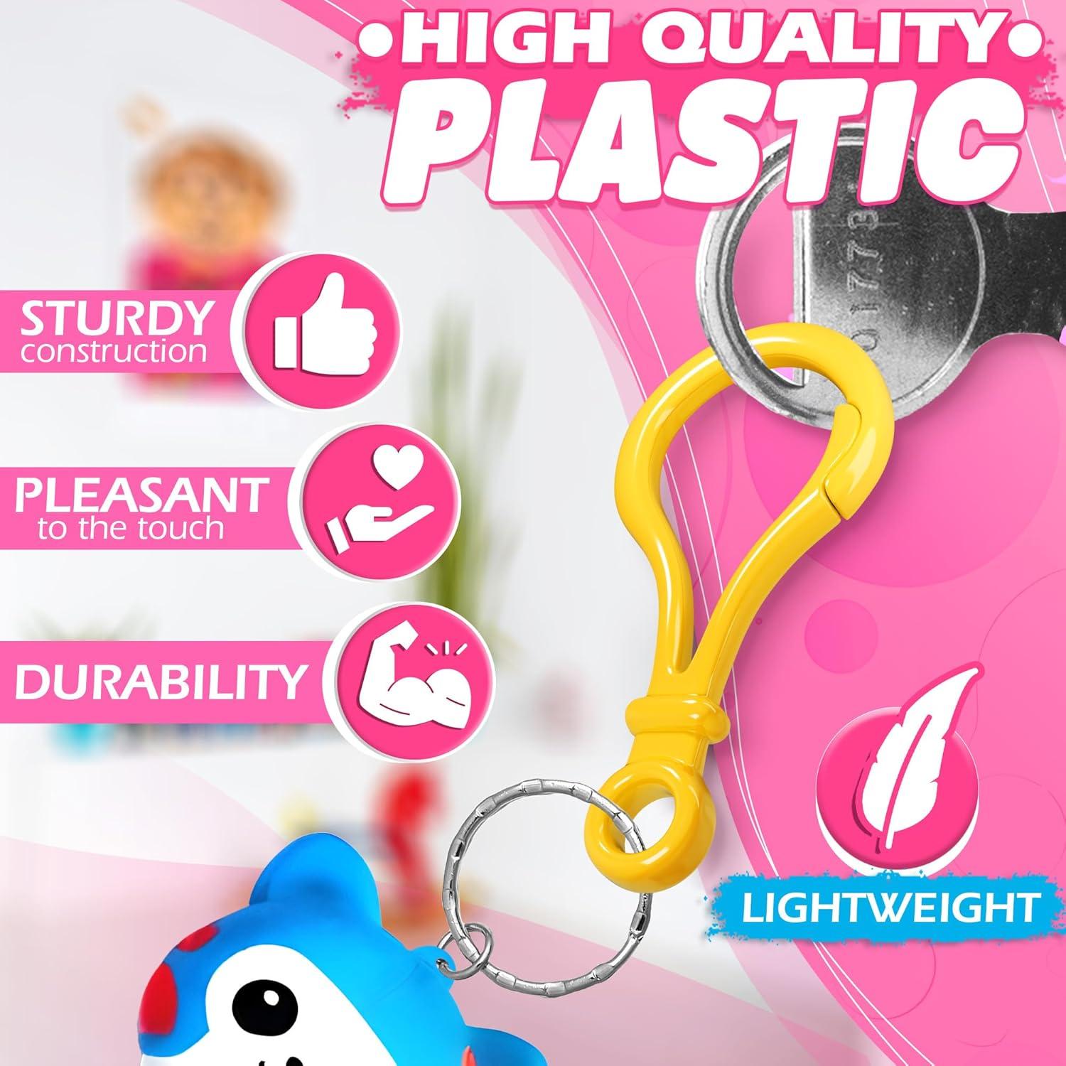 100 Clips de Llaveros de Plástico The Little Green Change