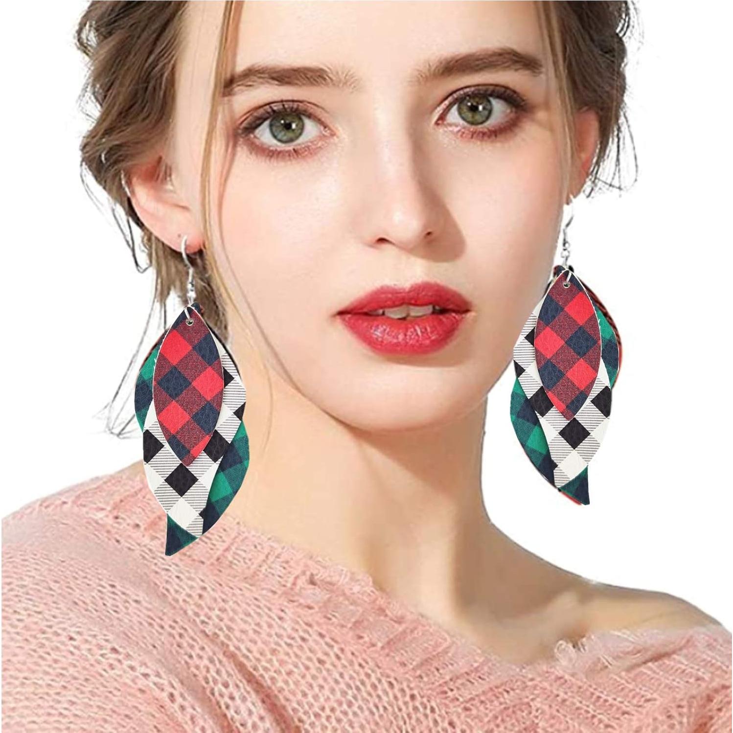 Kit de Fabricación de Pendientes AOUXSEEM 181 Piezas Cuero Sintético