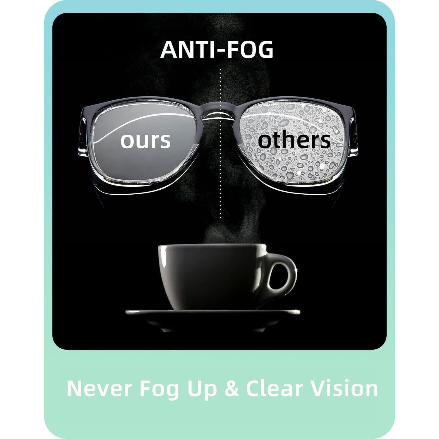 Gafas de Seguridad LianSan Fangkuanghf-bu Anti-Niebla Azul