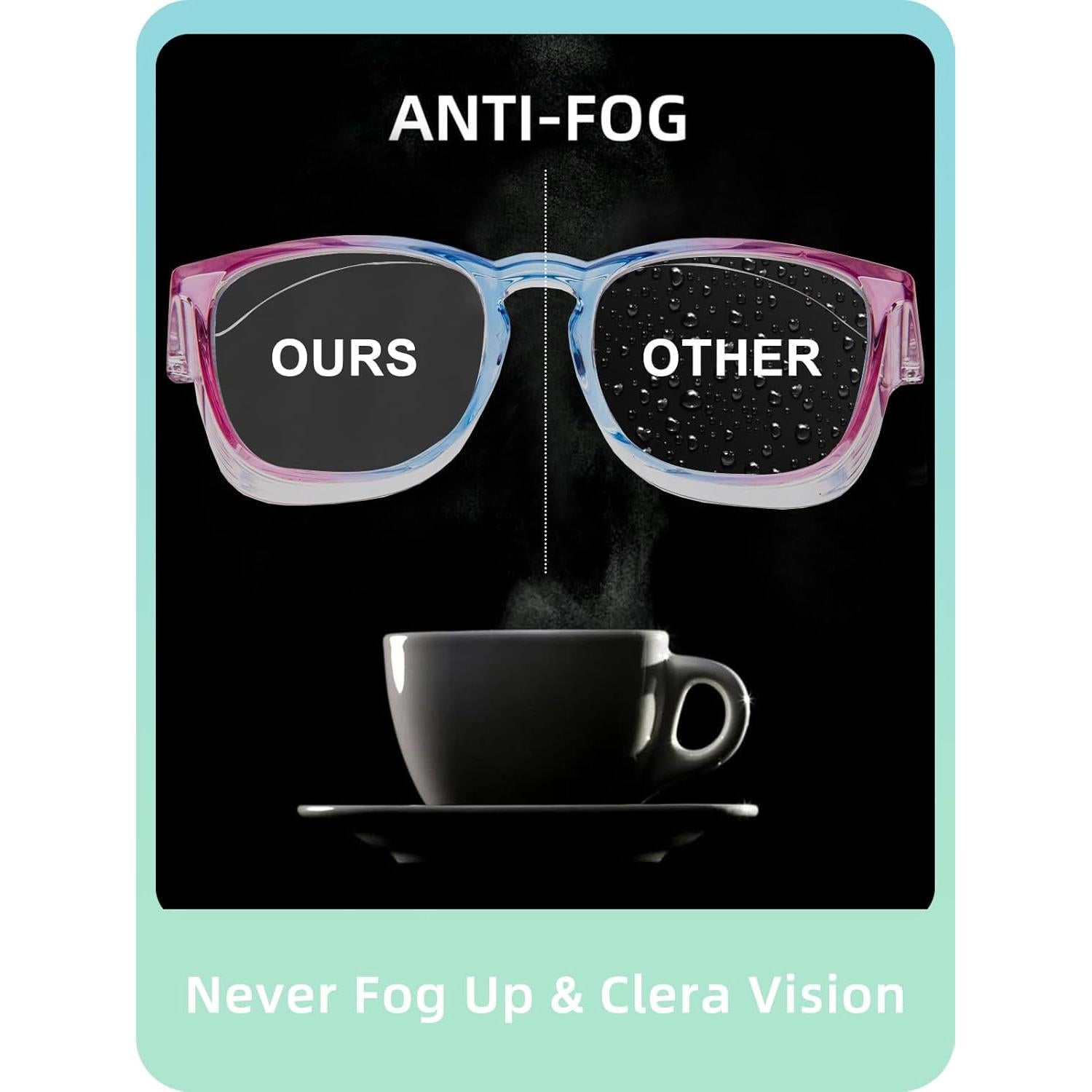 Gafas de Seguridad LianSan Fangkuanghf-rb Anti-Niebla UV