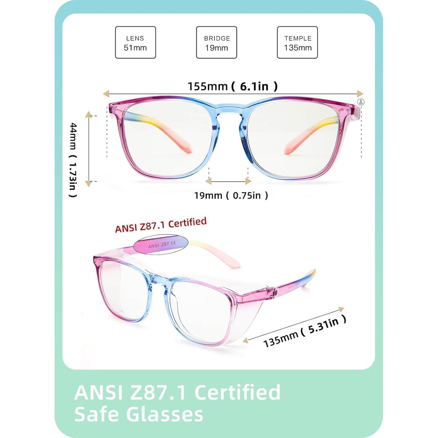 Gafas de Seguridad LianSan Fangkuanghf-rb Anti-Niebla UV