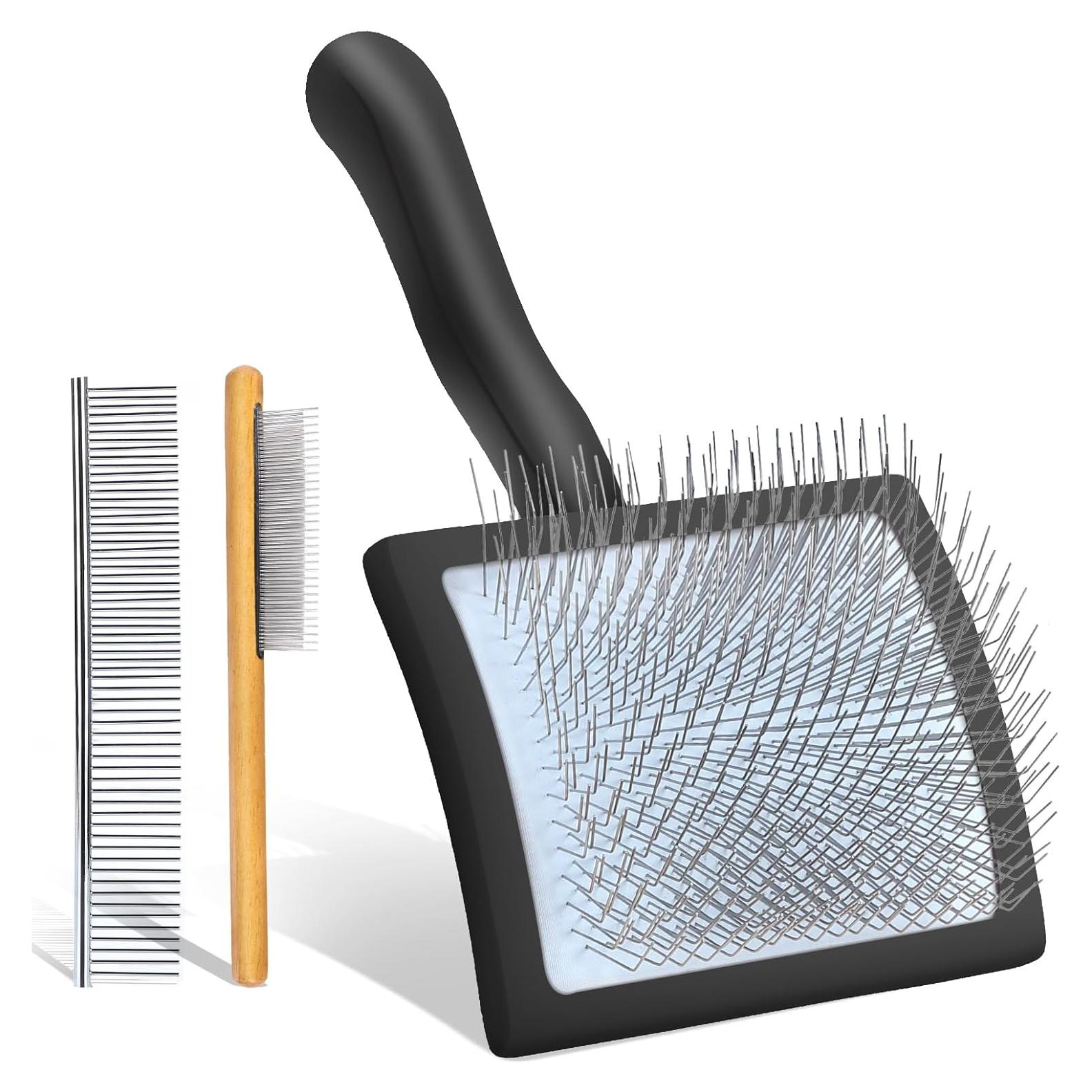 Cepillo Slicker para Perros COZYGIFT Grande Negro - Aseo Efectivo