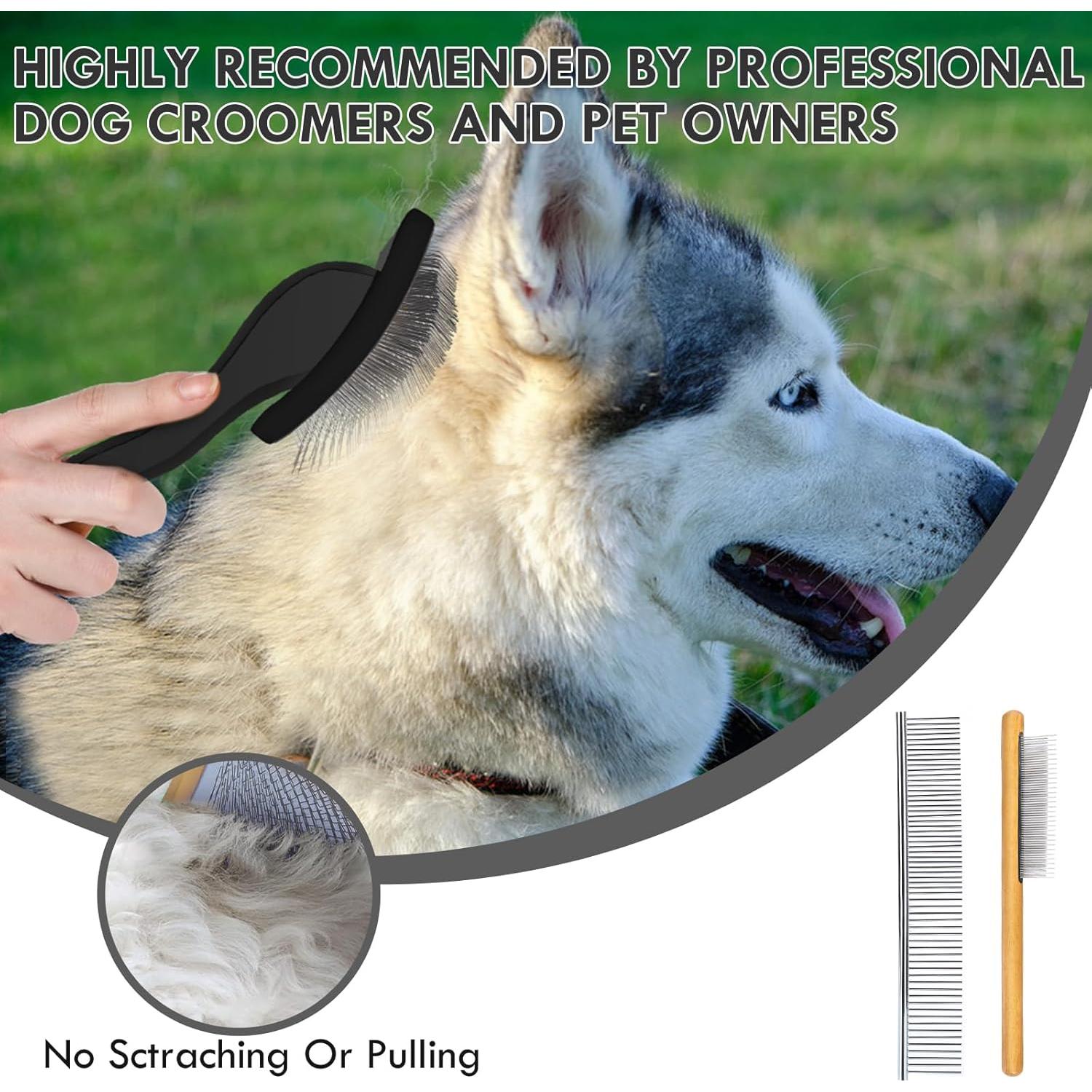 Cepillo Slicker para Perros COZYGIFT Grande Negro - Aseo Efectivo