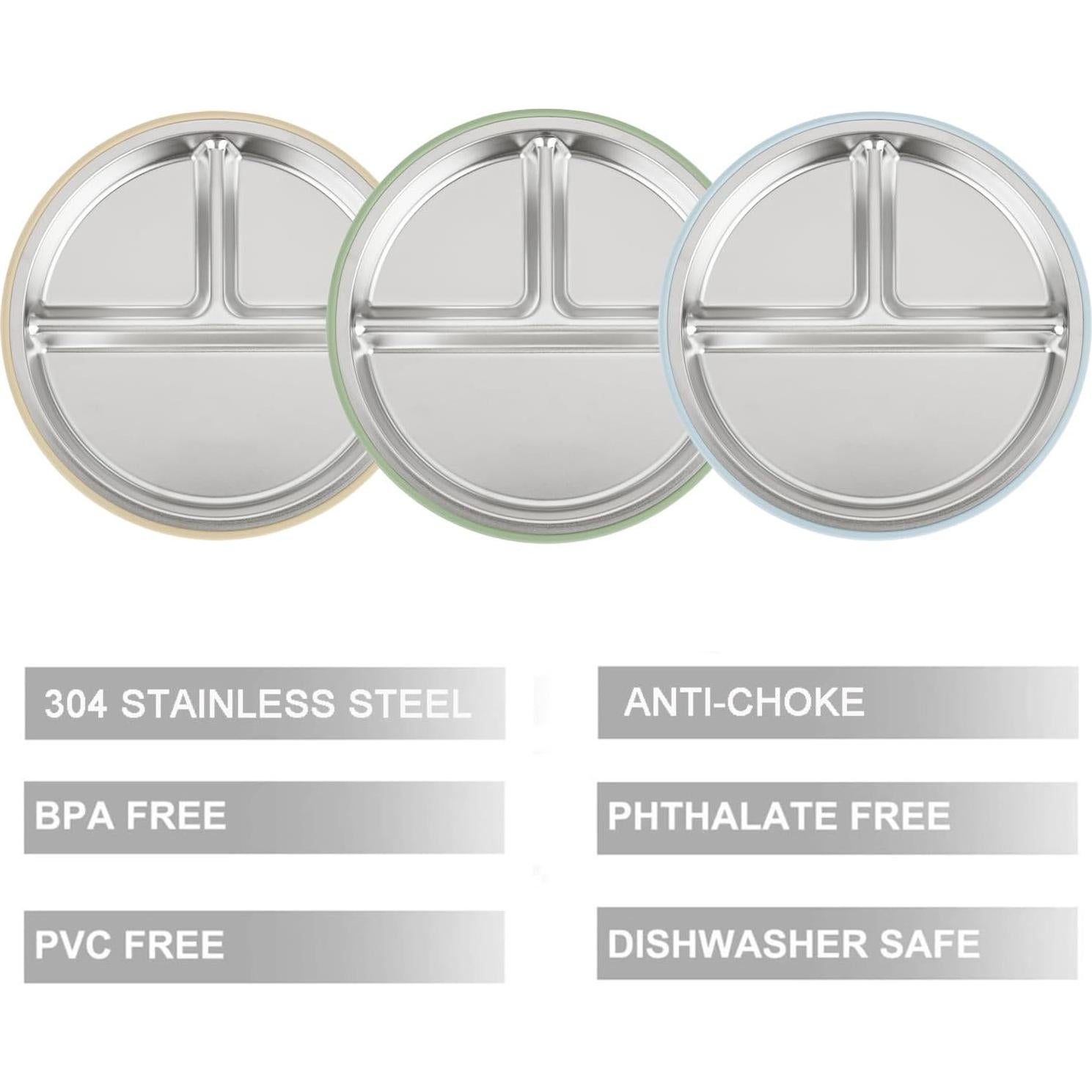 Platos de Succión PandaEar Acero Inoxidable 3 Unidades