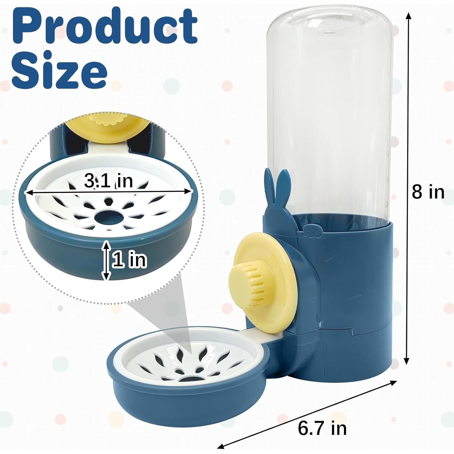 Dispensador de Agua para Conejos Kathson 0.5L Sin Goteo