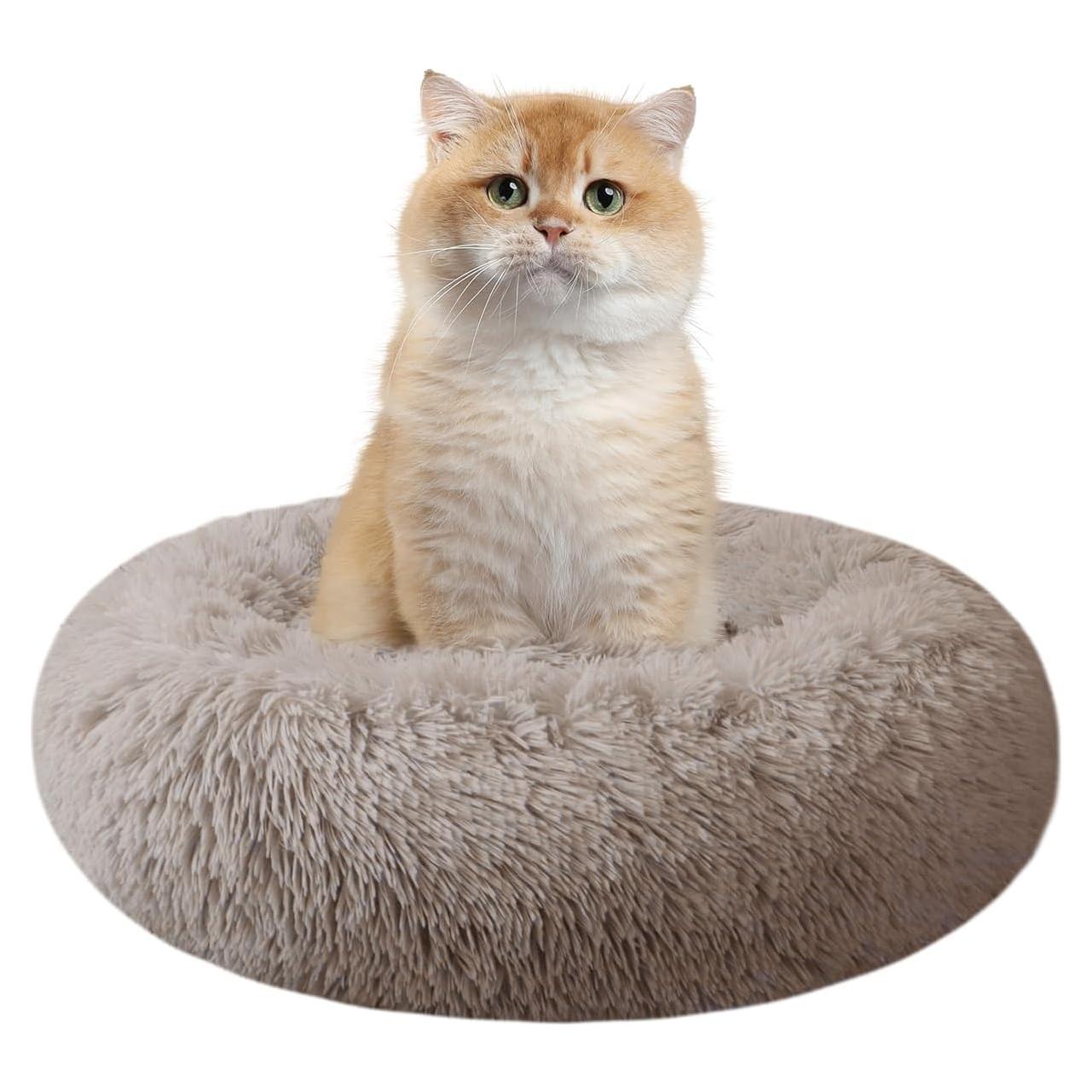 Cama Redonda para Gatos Nisrada 40 cm Lavable Antideslizante