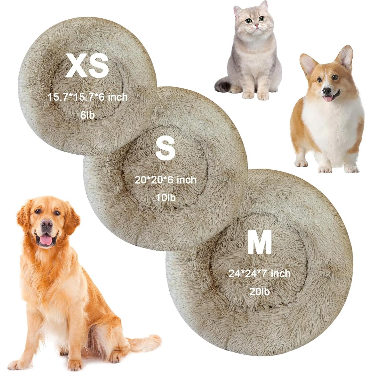 Cama Redonda para Gatos Nisrada 40 cm Lavable Antideslizante