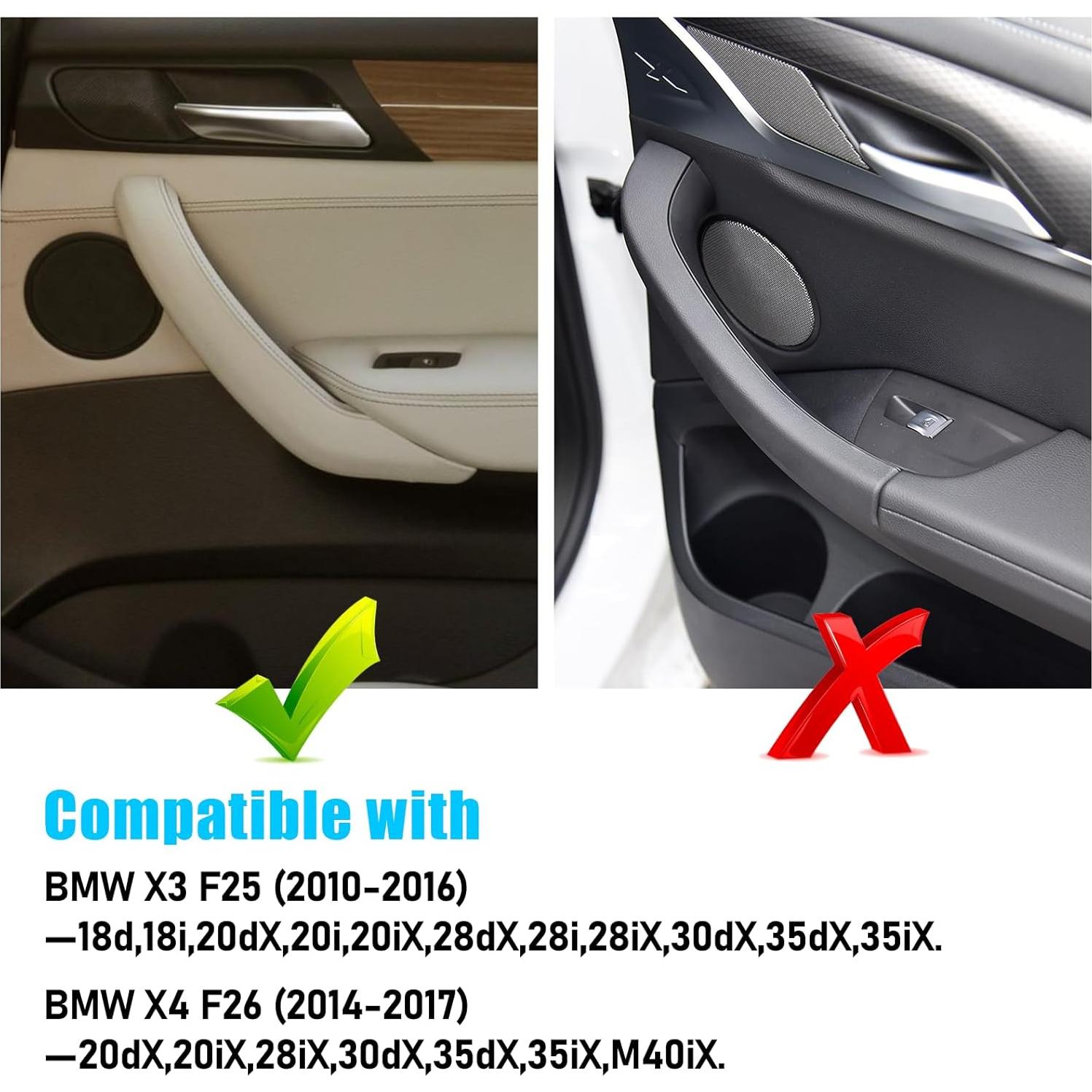 Cubiertas de Manija de Puerta Jaronx para BMW X3 F25/X4 F26 3PCS Beige