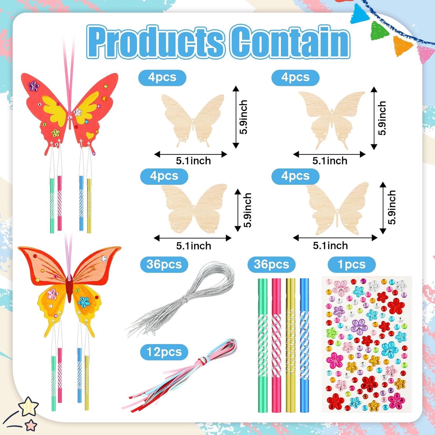 Kit de Campanas de Viento Wenqik 12 Piezas Manualidades DIY