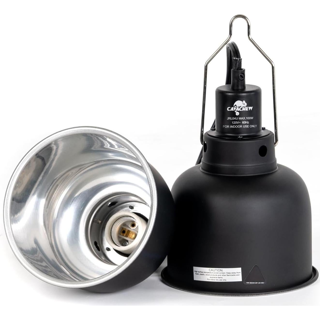 Fijaciones de Luz para Reptiles CAVACHEW 100W - 2 Piezas