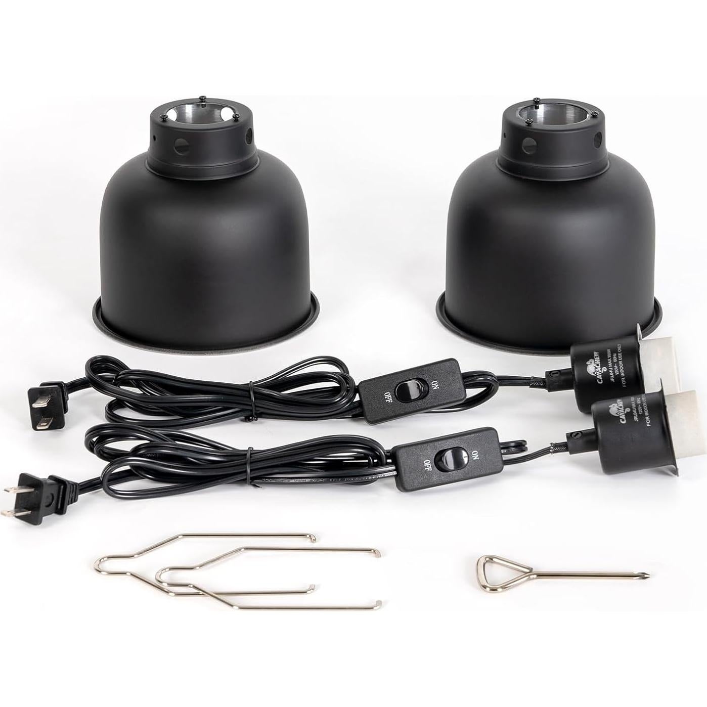 Fijaciones de Luz para Reptiles CAVACHEW 100W - 2 Piezas