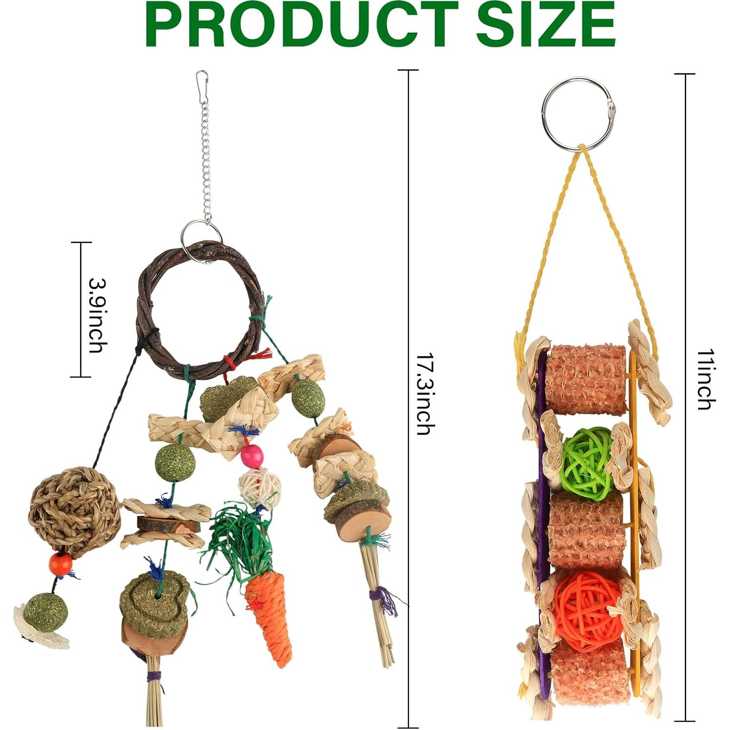 HOSUKKO Juguetes para Roer Conejos 2PCS - Cuidado Dental