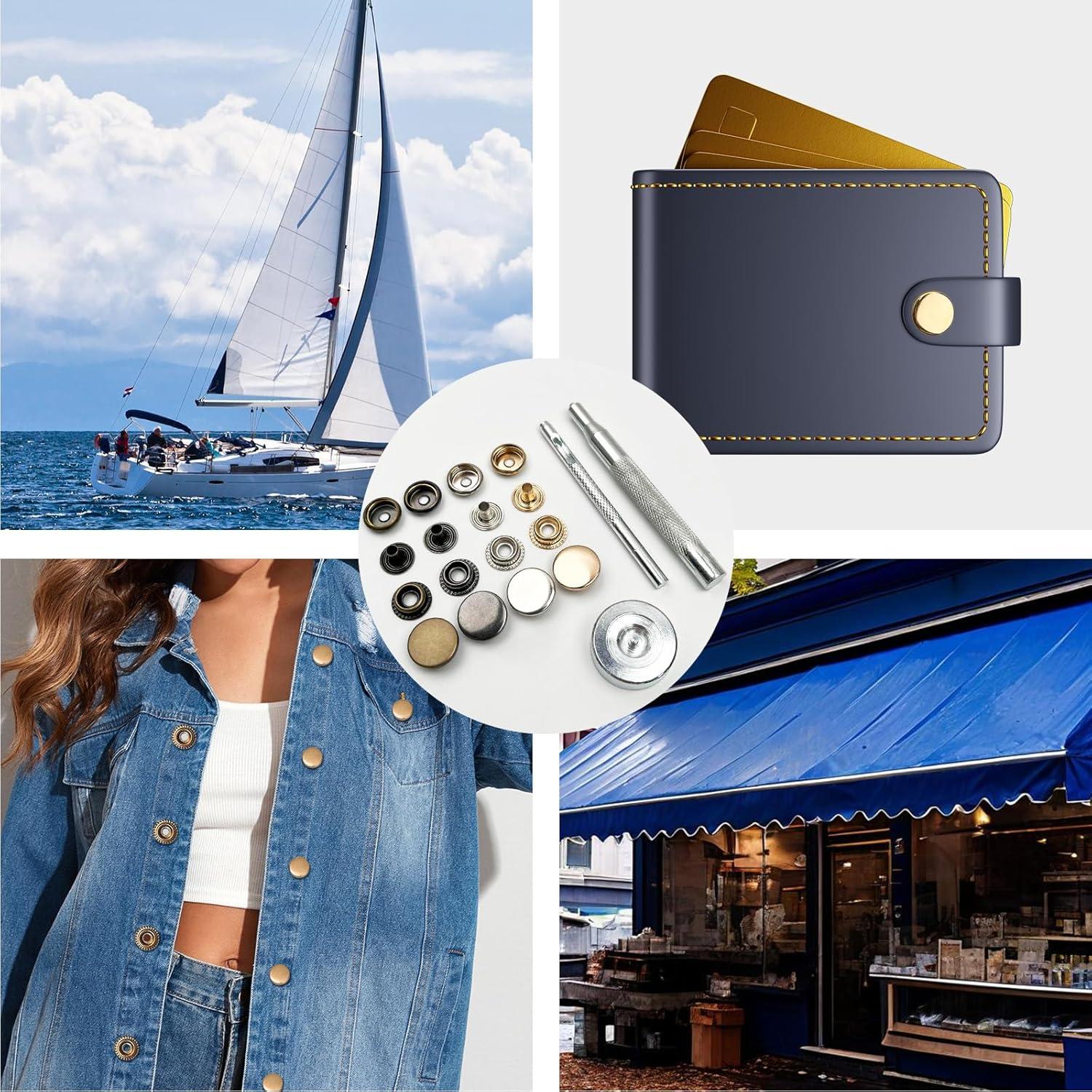 Kit de Broches de Acero Inoxidable GTAAOY 15mm 320PCS